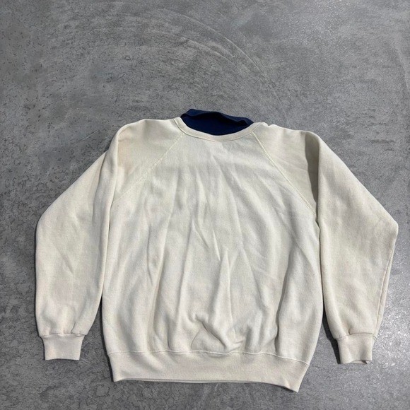 Vintage 90s Hanes Doll Appliqué Sweatshirt Made in USA Cotton Acrylic Women’s L