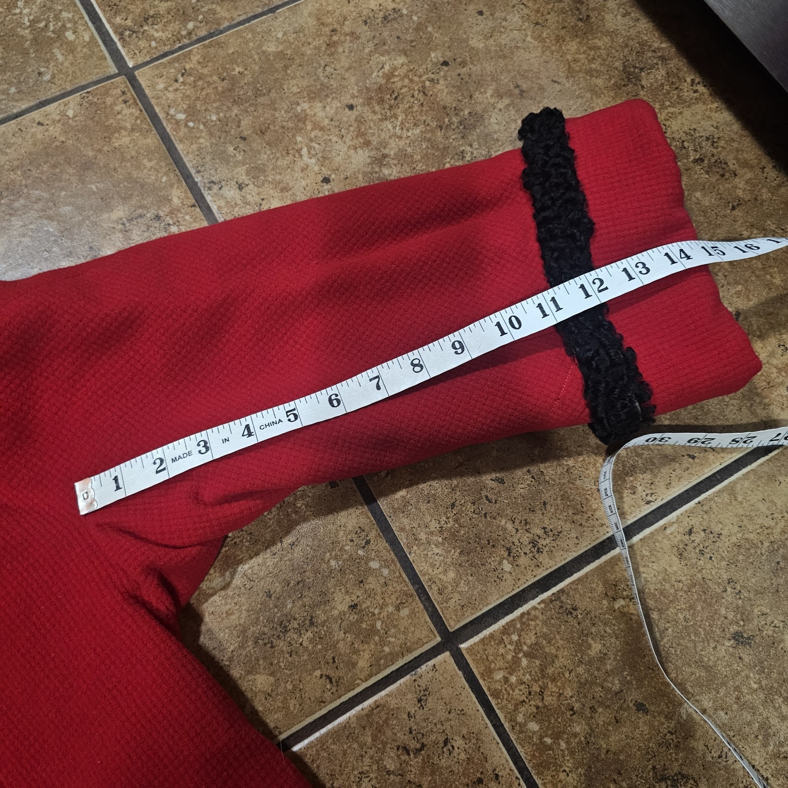Vintage 50s Coat Jaunty Juniors Berlou Moth Proofed Red Black Oversized Wool