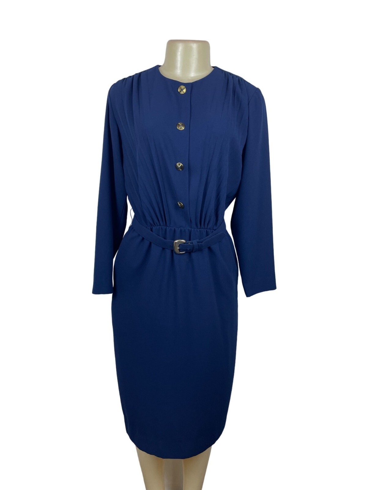 Vintage 80’s Tanner Women’s Royal Blue Sheath Dress Sz 8 (EUR 40)