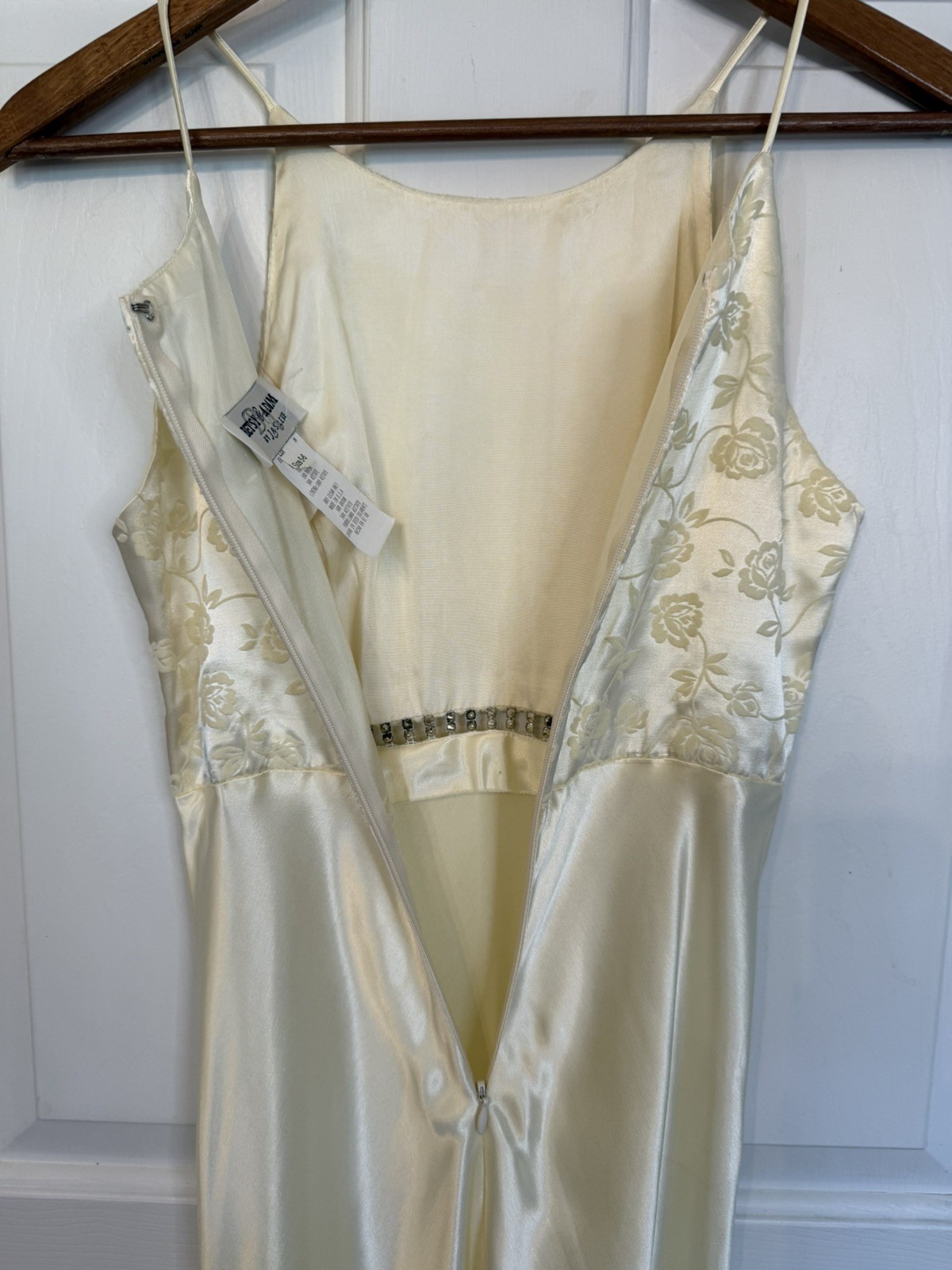 VTG Betsy & Adam 90s 5/6 Yellow Formal Dress Princess Fairy Slip Dreamy Prom