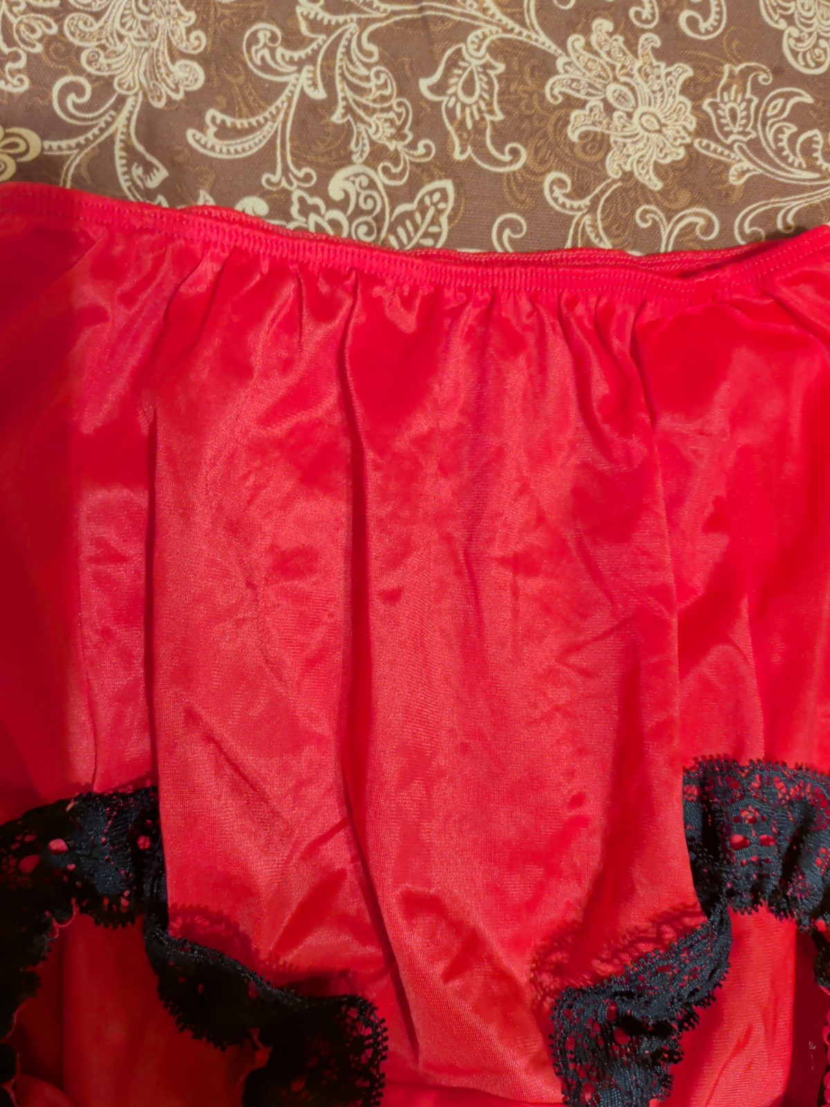 Vintage Satin Granny Panties Size 7