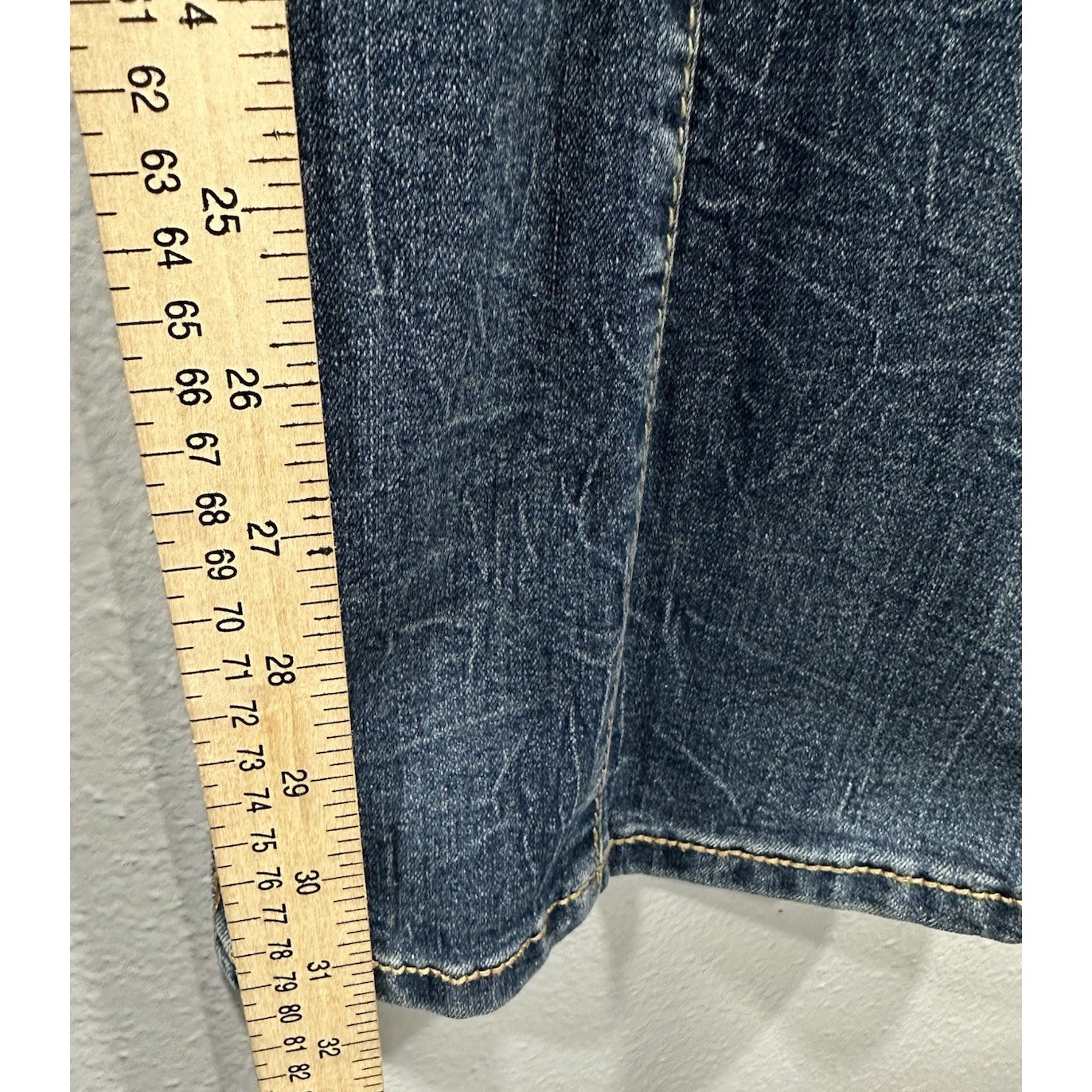 1St Kiss Flare Jeans Women’s Size 7 Blue Stretch Front Pockets Vintage Y2K 90s