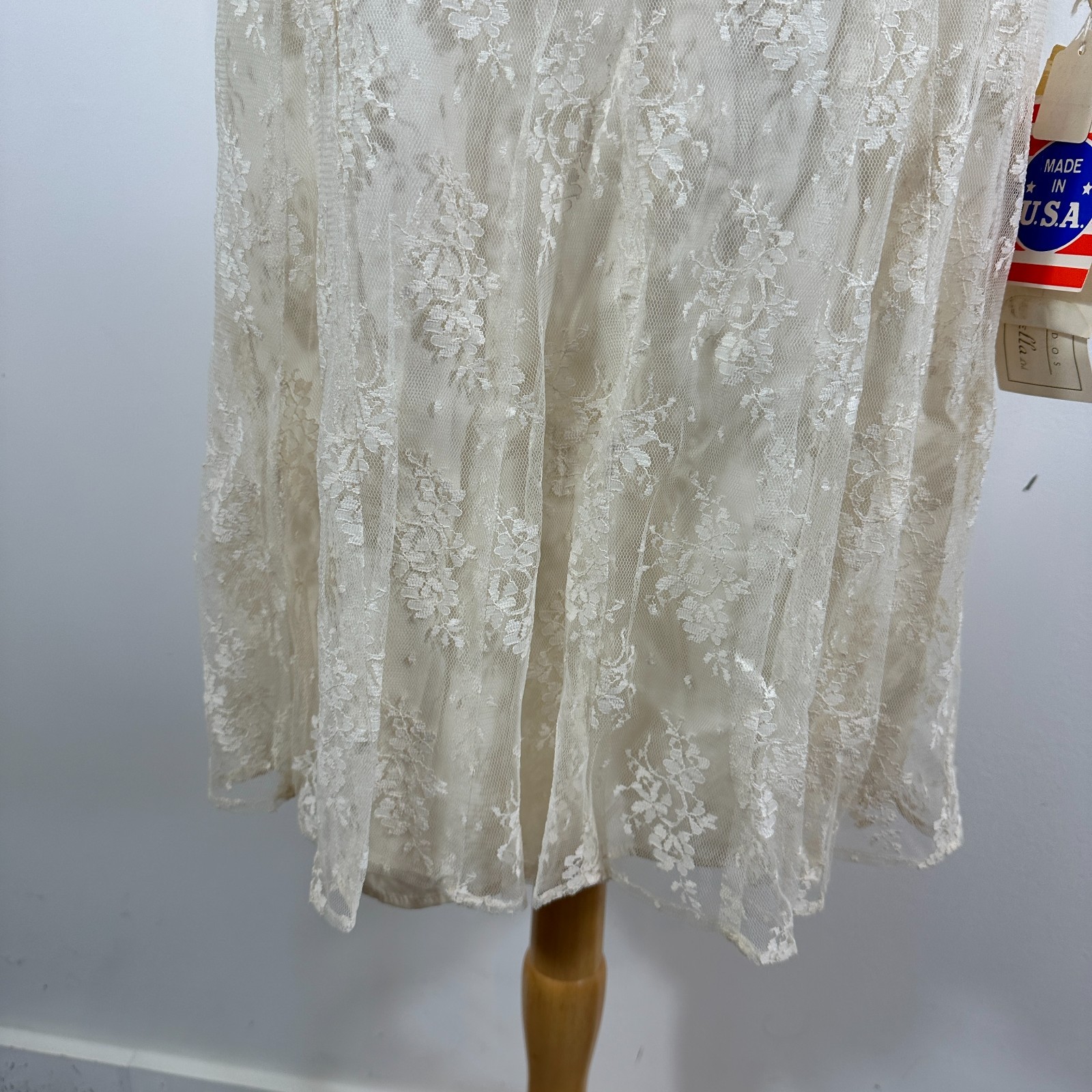 VTG 70s 80s Barbara Chodos Michael Marcella Lace 2 Pc Flapper Set Sz 12 NWT