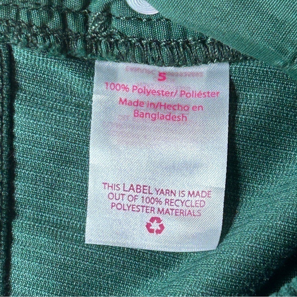 No Boundaries Corduroy Mini Skirt Juniors 5 Hunter Green Button Front 90s Y2K