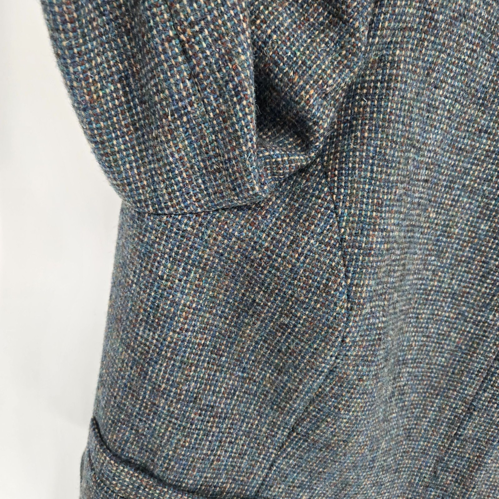 Saville II vintage wool mohair blue gray 38 skirt set long sleeve sz 44 jacket