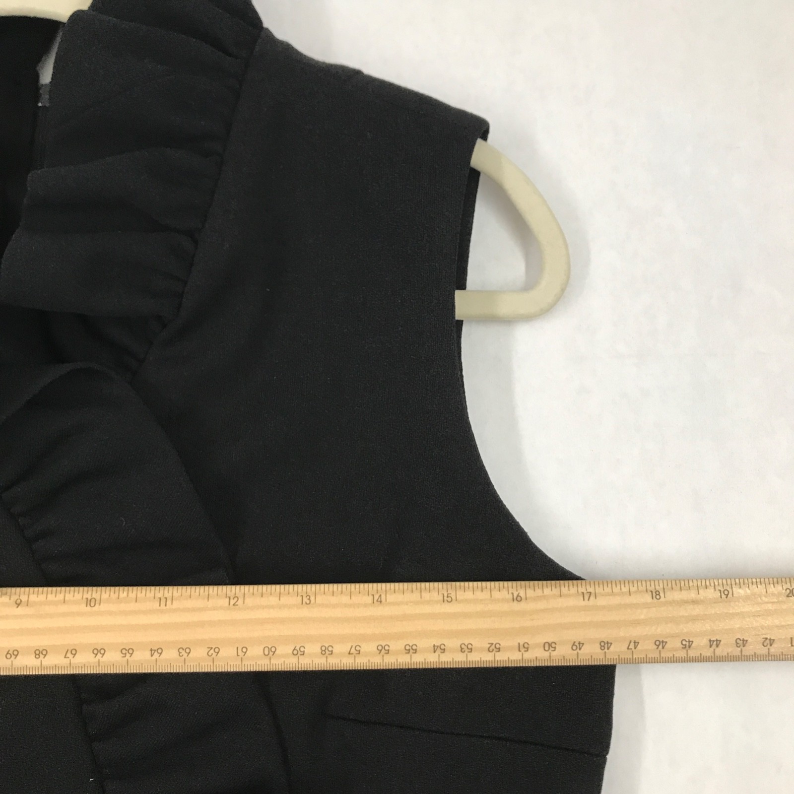 VTG International Ladies Garment Workers Union Dress Black Short Ruffle Size ?
