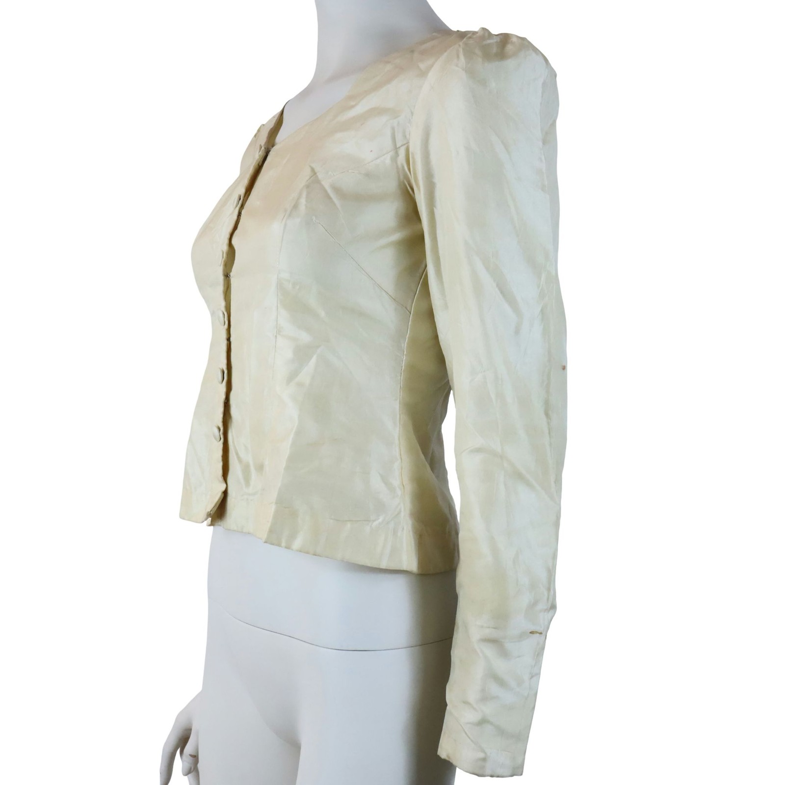 Antique Edwardian Victorian Button Up Undergarment Top 1900s Women’s XS