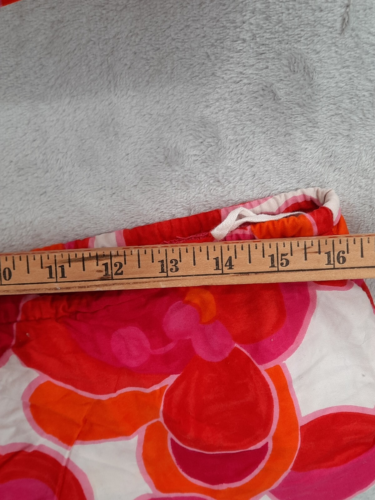 Vintage 1960’s Miss Hawaii Kamehameha Bikini Pink Orange Floral Ruffles No Size