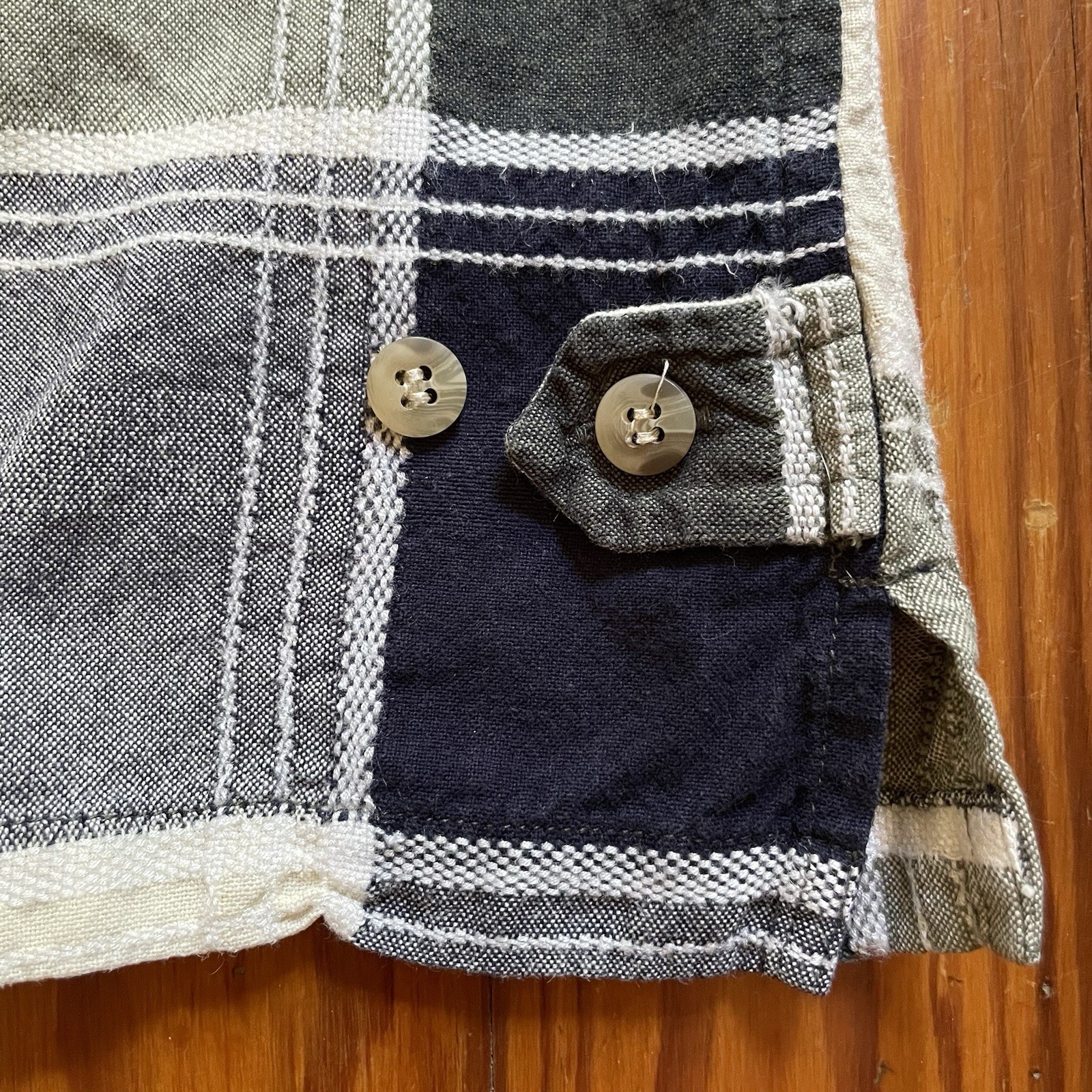 Vintage 90s Plaid Checkered Button Up by Angelique