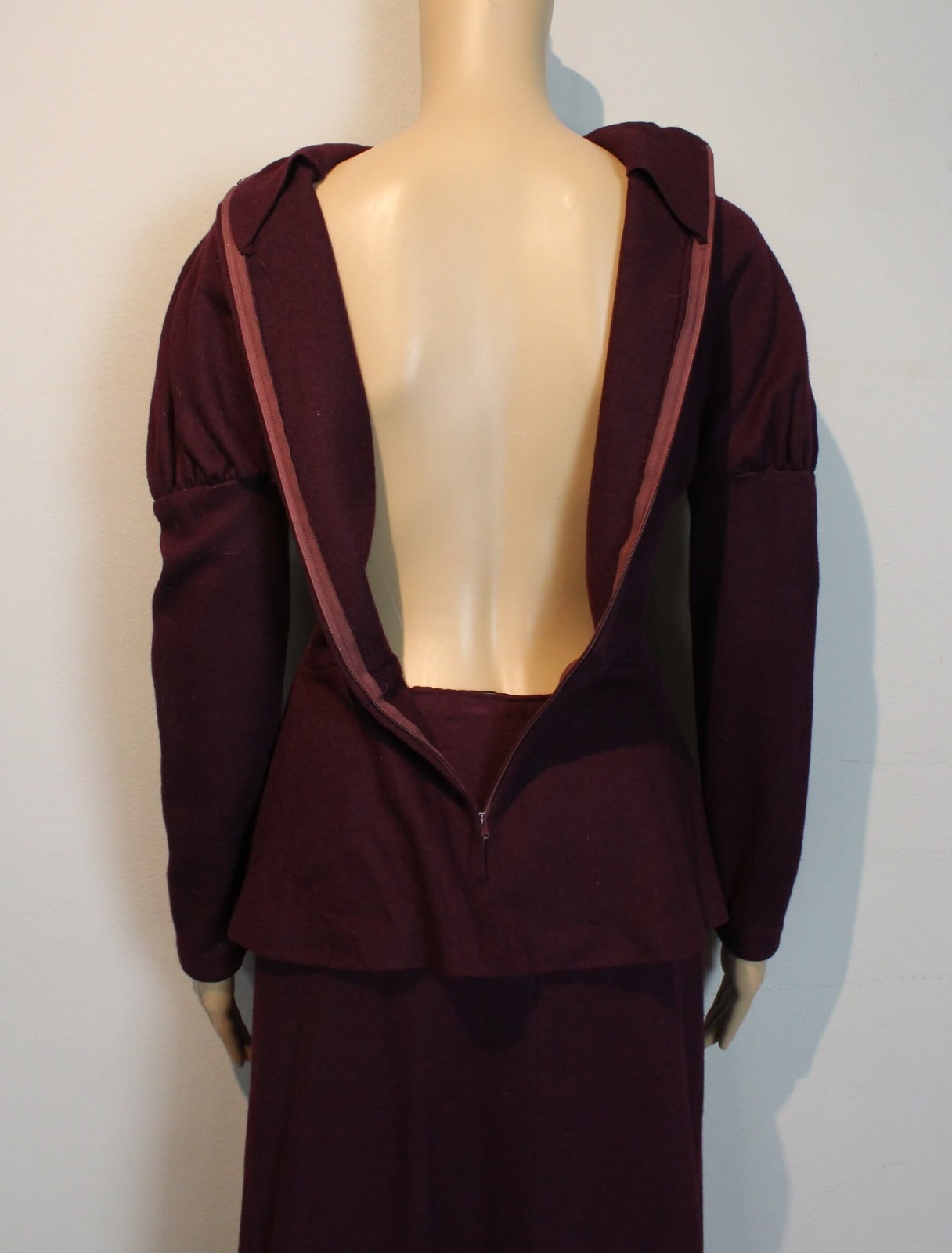 Vintage 1930s/40s Plum/Purple Wool Suit 1940s/30s