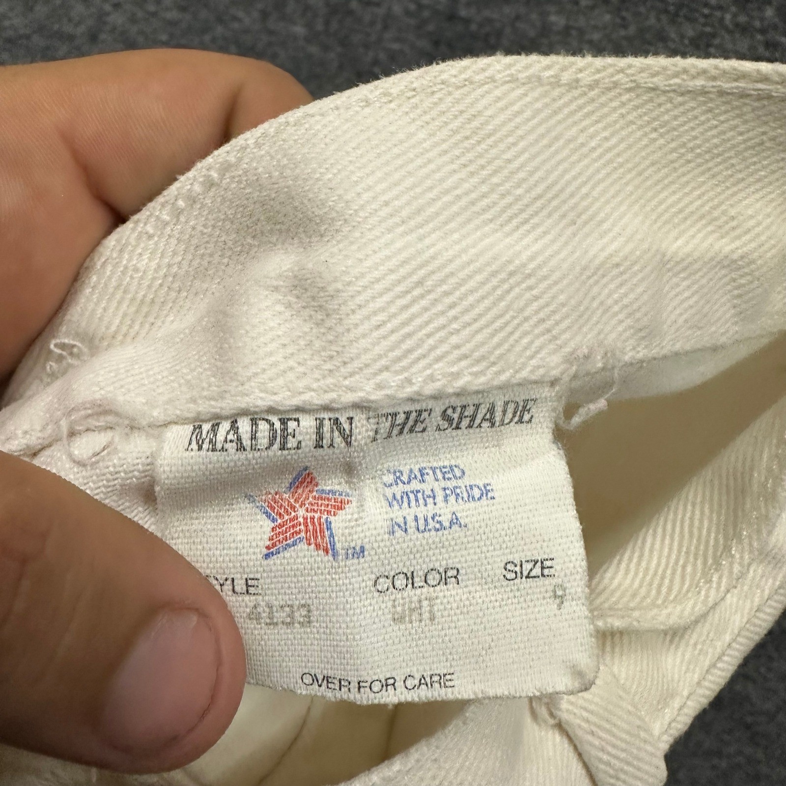 Made In The Shade Shorts Womens Size 9 White Denim High Waisted Vintage
