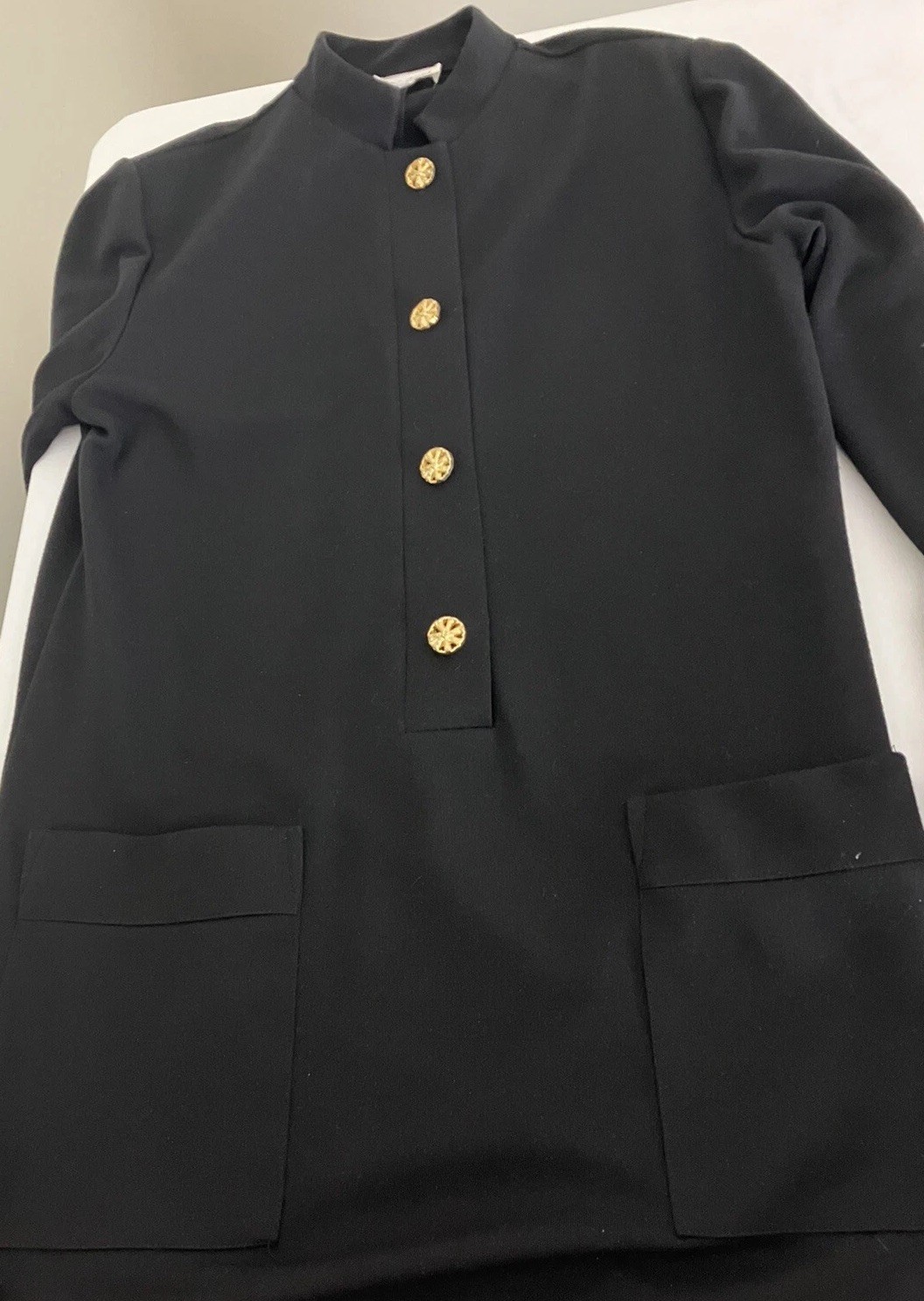 Vtg 80s Anastasia Pocket Front Little Black Dress Women’s Sz 10 Made in USA