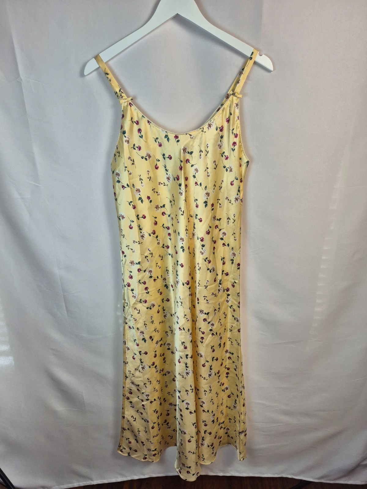 VTG Christian Dior slip dress or nightgown floral romantic size L luxury