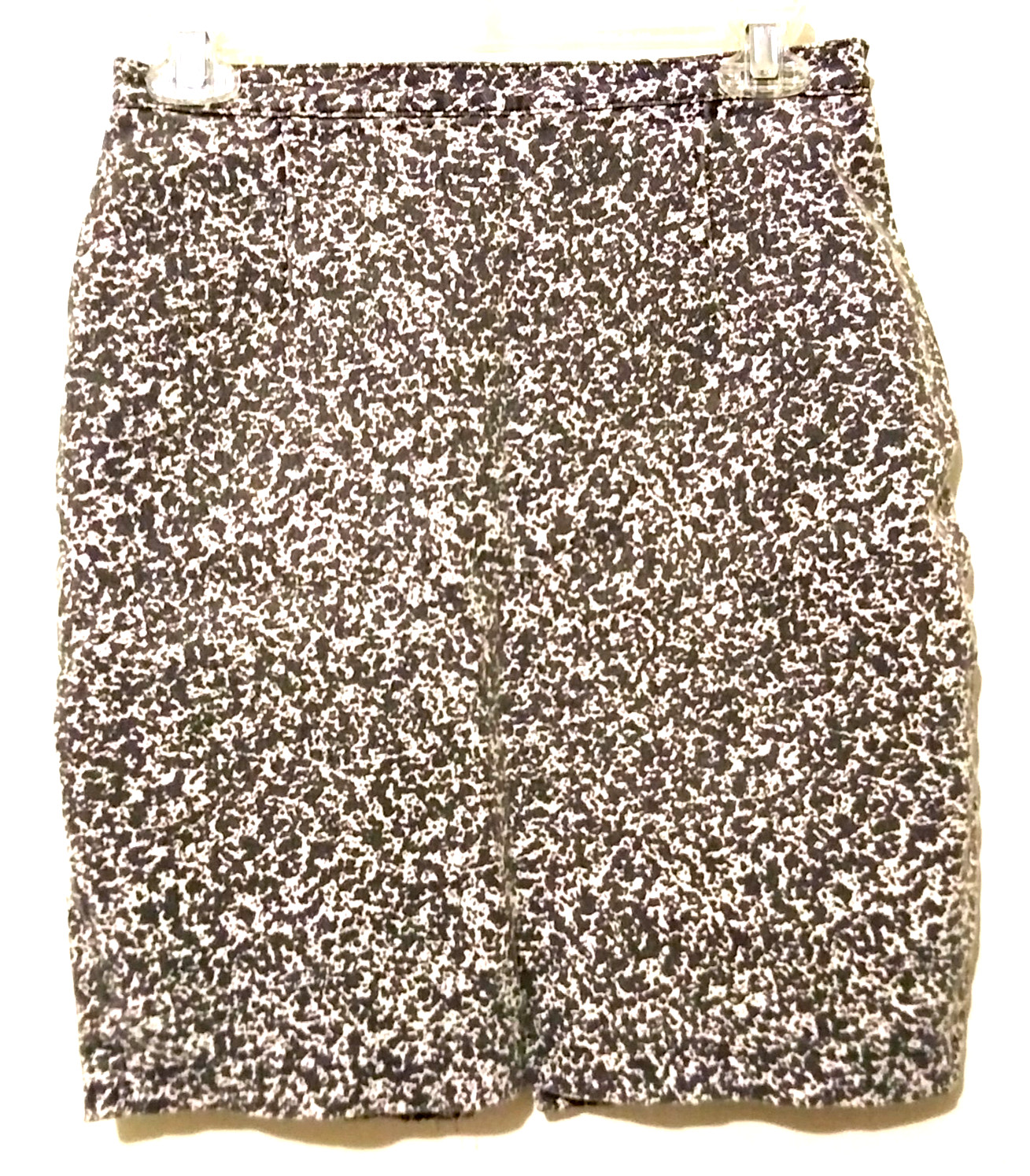 Vintage 1980s JouJou Black White Camo Mini Skirt Juniors Size 7