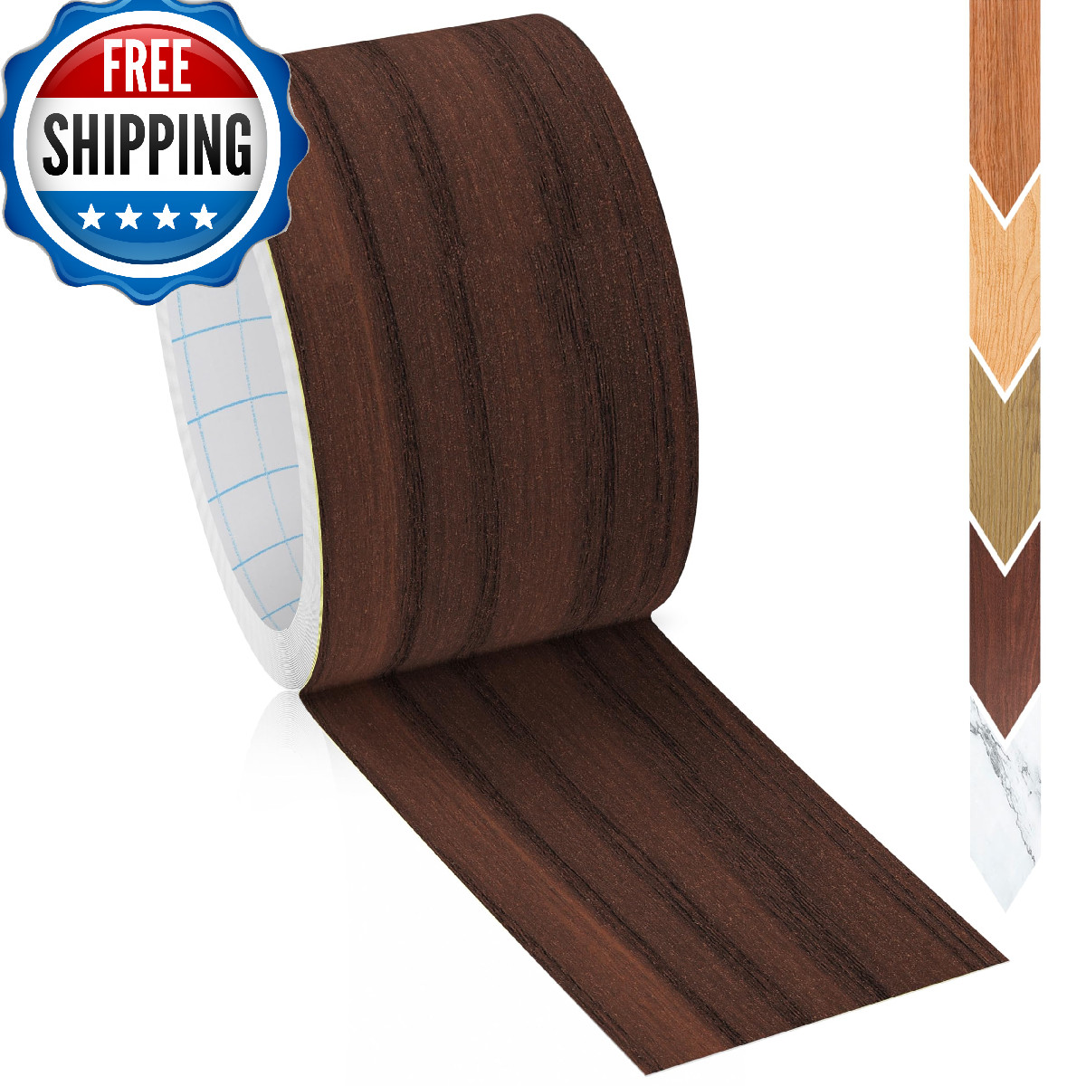 GSCIT Club Wood Grain Repair Tape 2.3″x50ft Self-Adhesive Walnut Finish