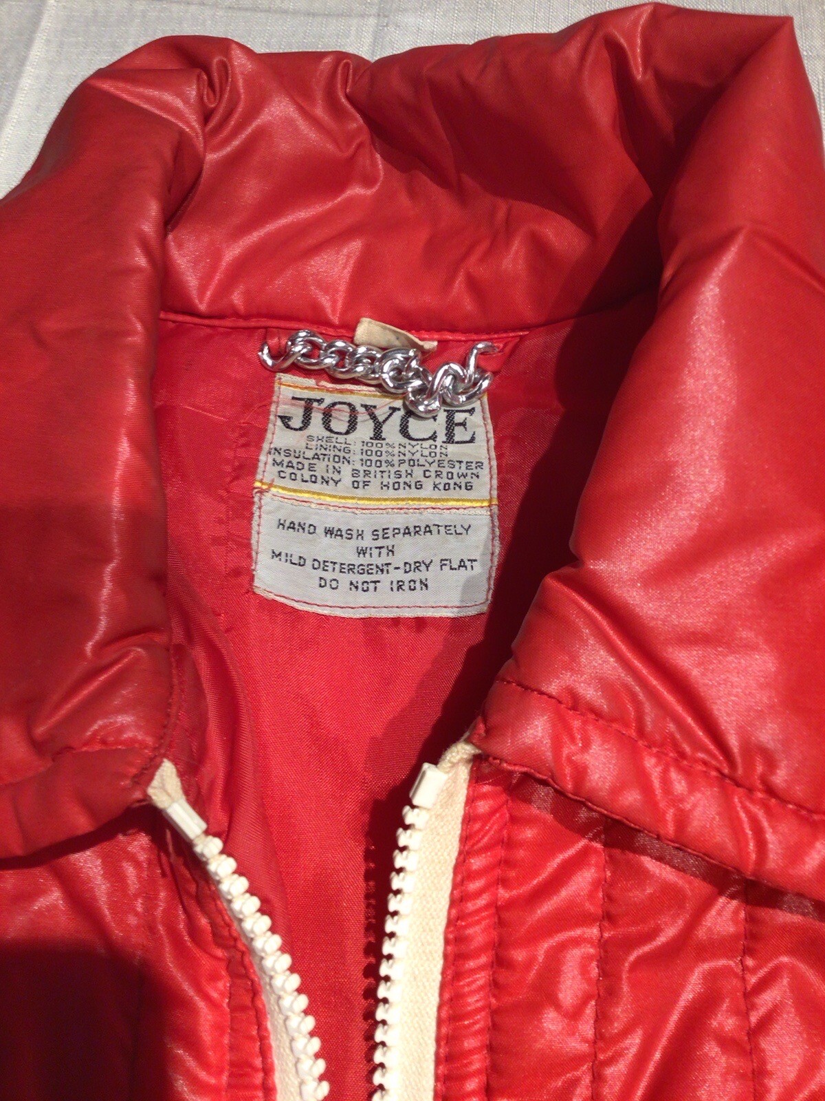 Vintage Joyce Made In Hong Kong Nylon Fall Jacket Ladies Small