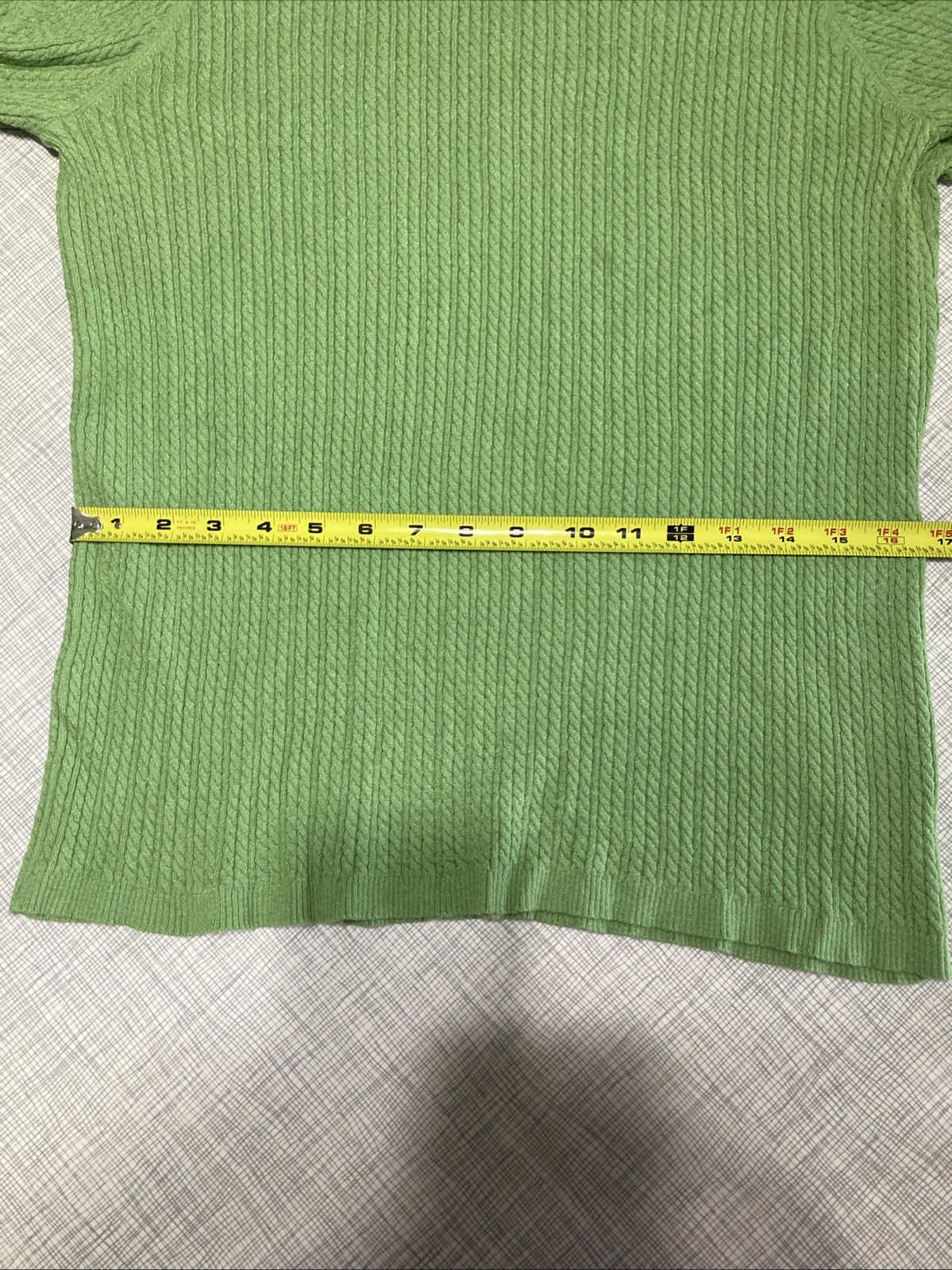 Vtg Y2K Charter Club Women’s 2X Ribbed Turtleneck Sweater Green Rayon Nylon GUC