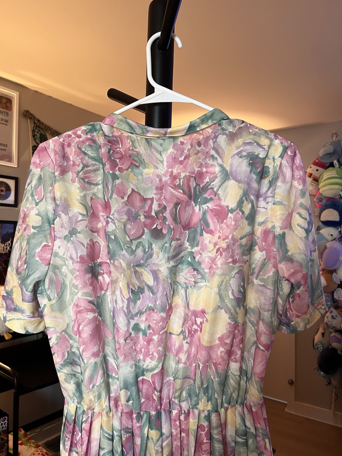 Vintage California Looks Floral Cottagecore 80s 90s Garden Party Midi Dress
