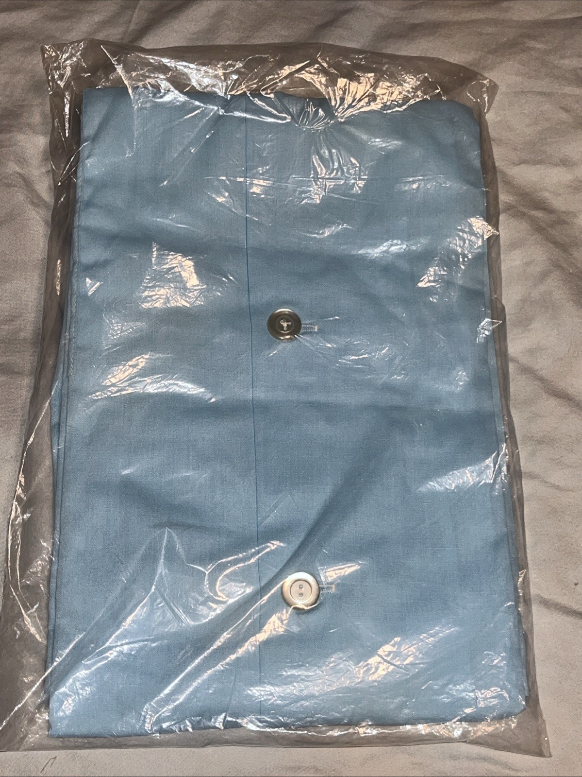 Vintage Springmaid Blue Smiling Monkey Mouse Sz16 Ladies Button Down Duster IOP