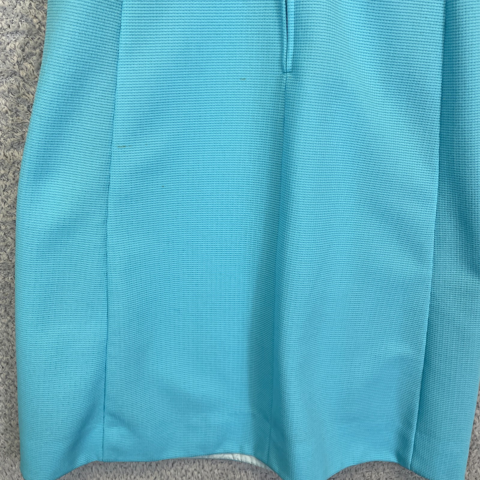 Vintage 60s 70s Stoner Square Nelly Don Mod Knit Shift Dress Talon Zip Small
