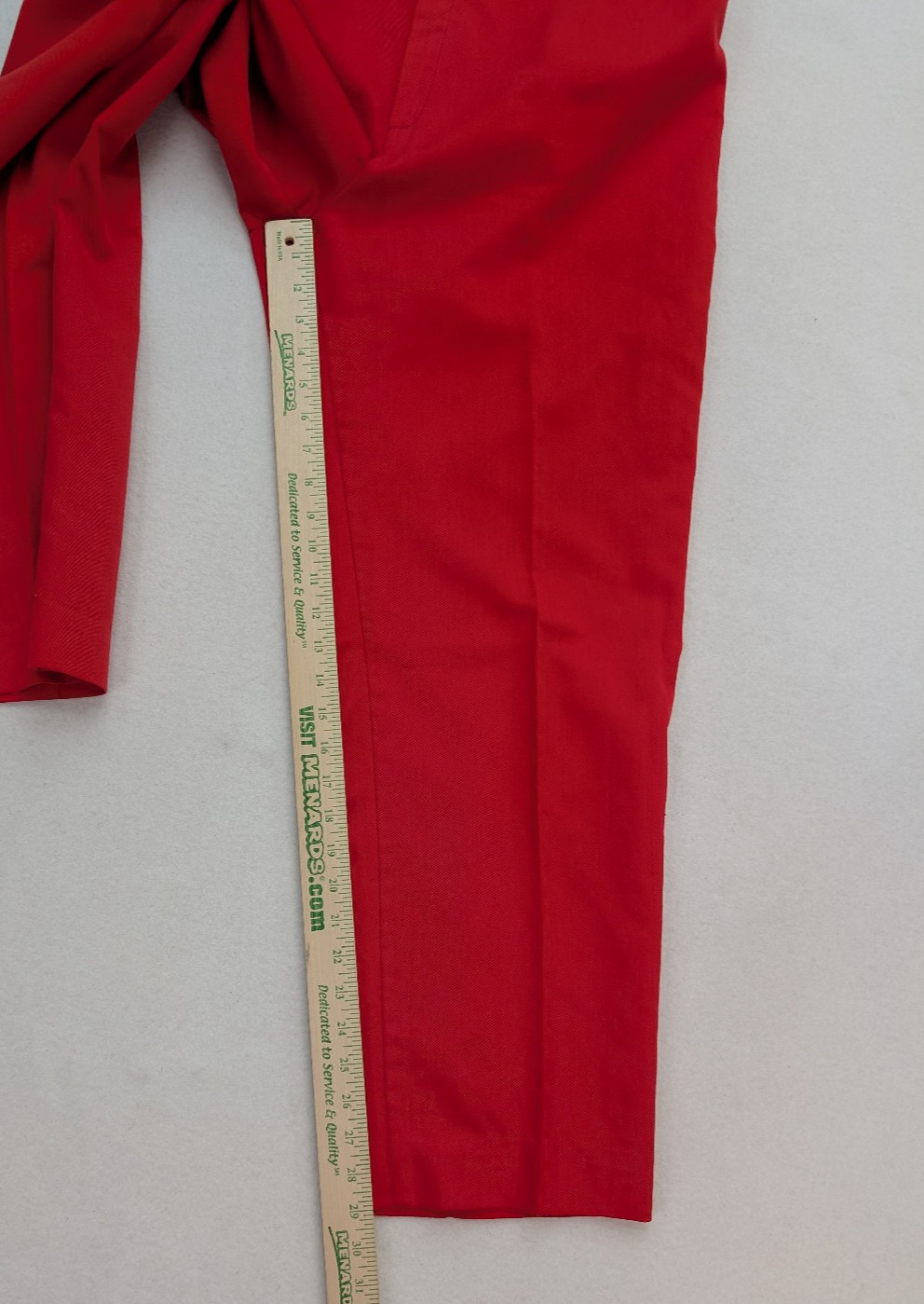 Levi’s Bend Over Vintage Women’s Pants Slacks Size 18 Red High Rise Flat Front