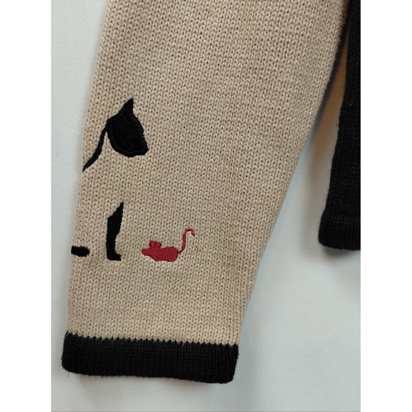 Vintage Cat Sweater Women’s Size Medium Cat Buttons Y2K