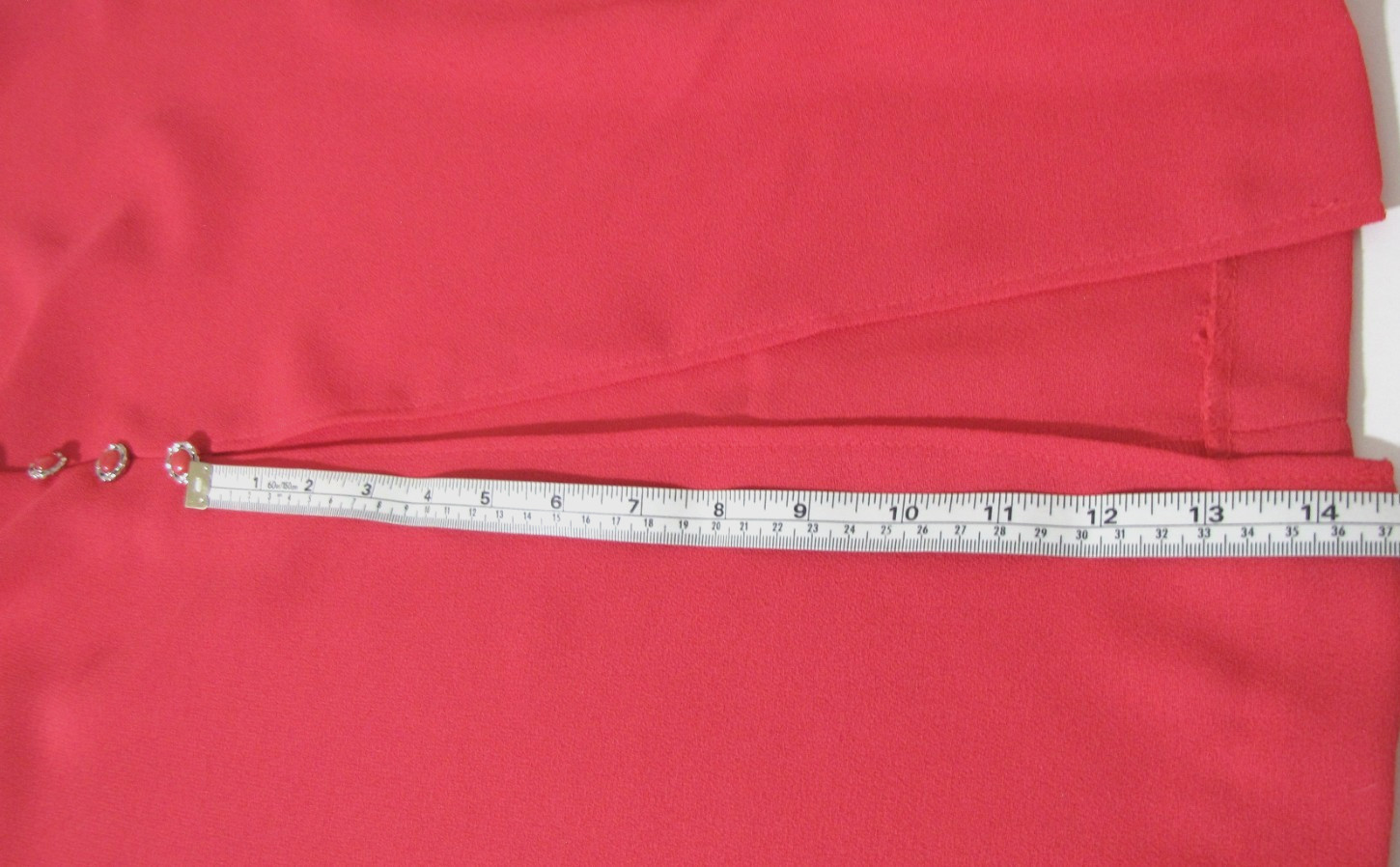 VTG 90s Dress Jaclyn Hart Rose-Pink Maxi Straight Short Sleeve Front-slit Wm. 10