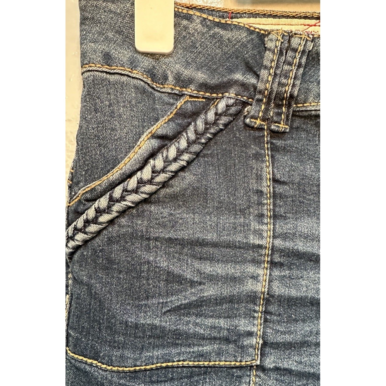 1St Kiss Flare Jeans Women’s Size 7 Blue Stretch Front Pockets Vintage Y2K 90s