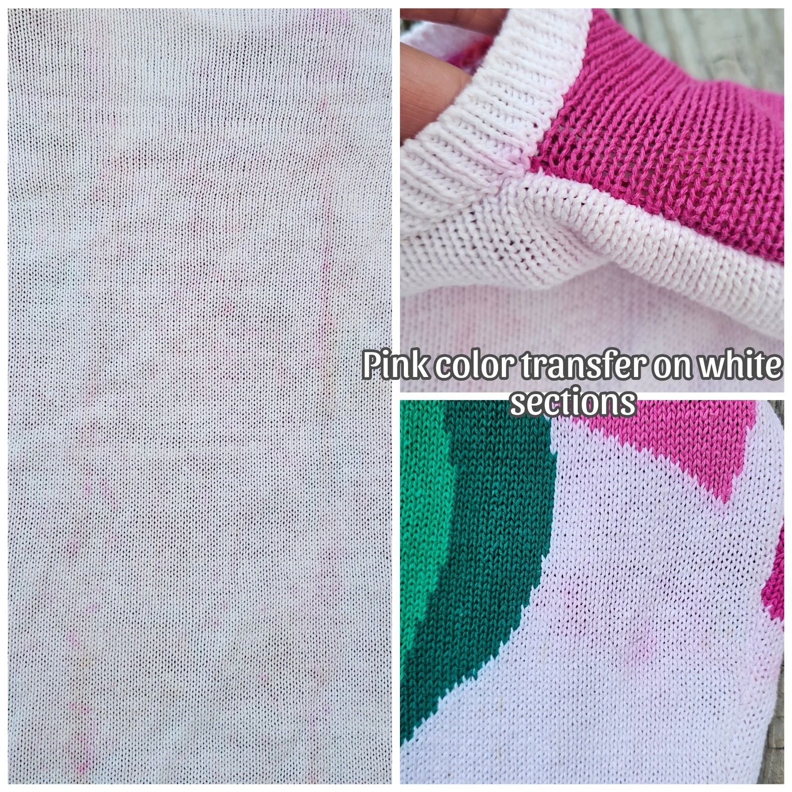 Bright Pink Floral Sweater Pierre Cardin Size S White Flower Vintage Colorful