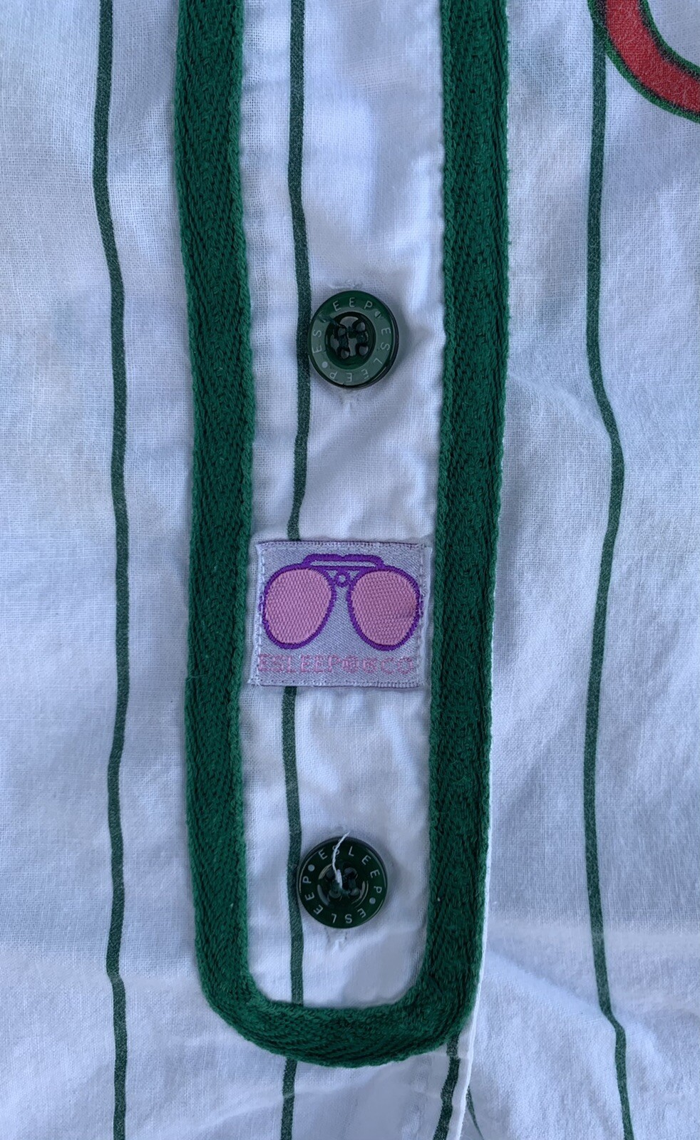 vintage ESLEEP BOXER Rush 1973 jersey style top 90s size large