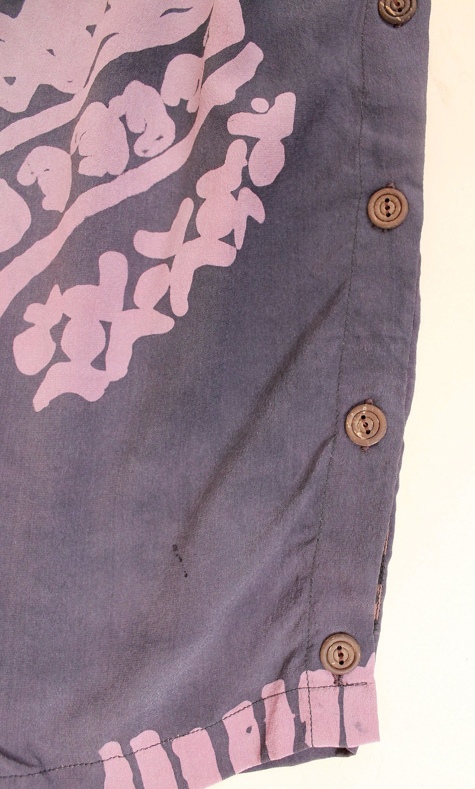 80s Vtg Silk Laise Adzer Designer Silk Moroccan Lagenlook Art Pants S-M W28-30″