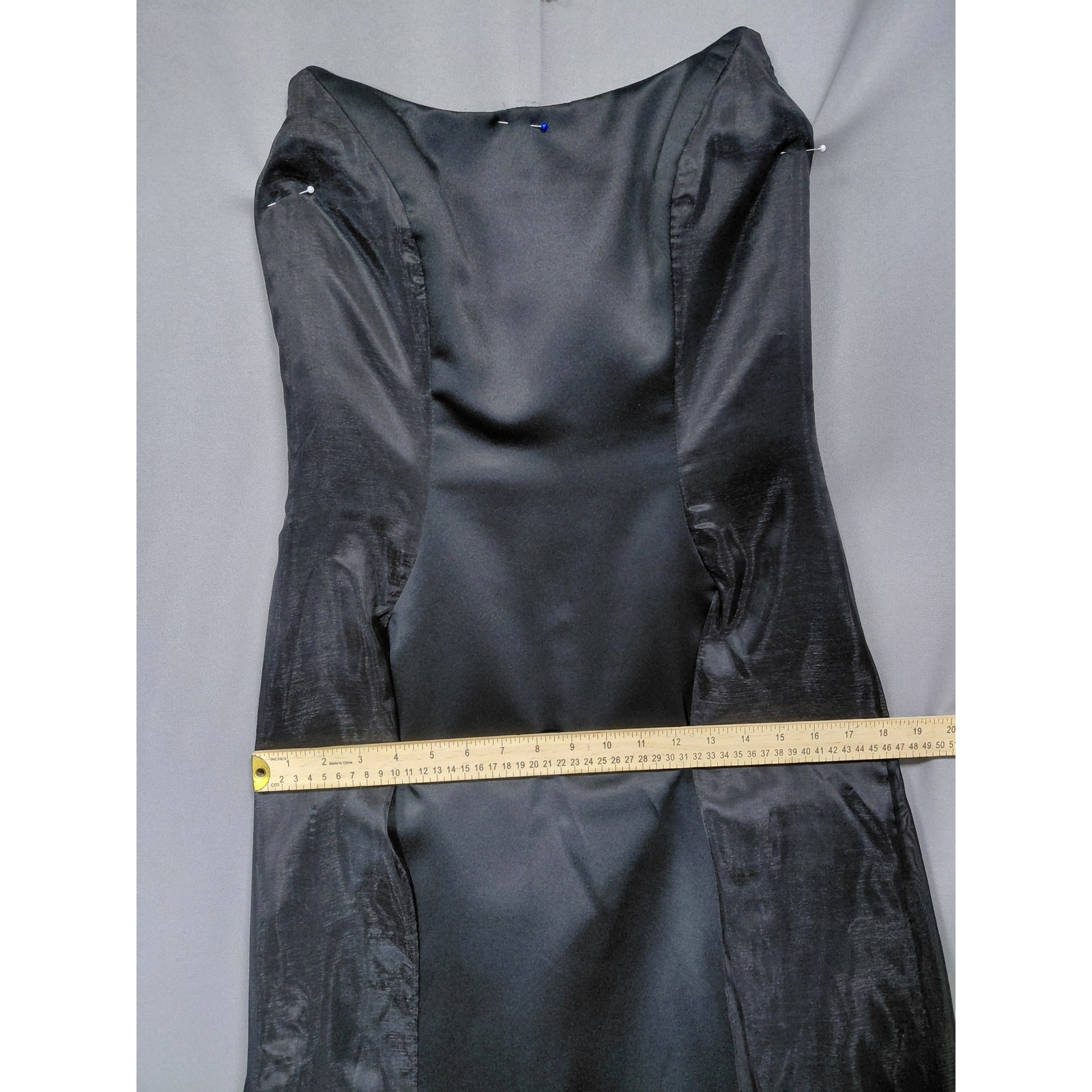 Vintage Niki Livas Made in USA Organza Gown Dress Women See Measurements