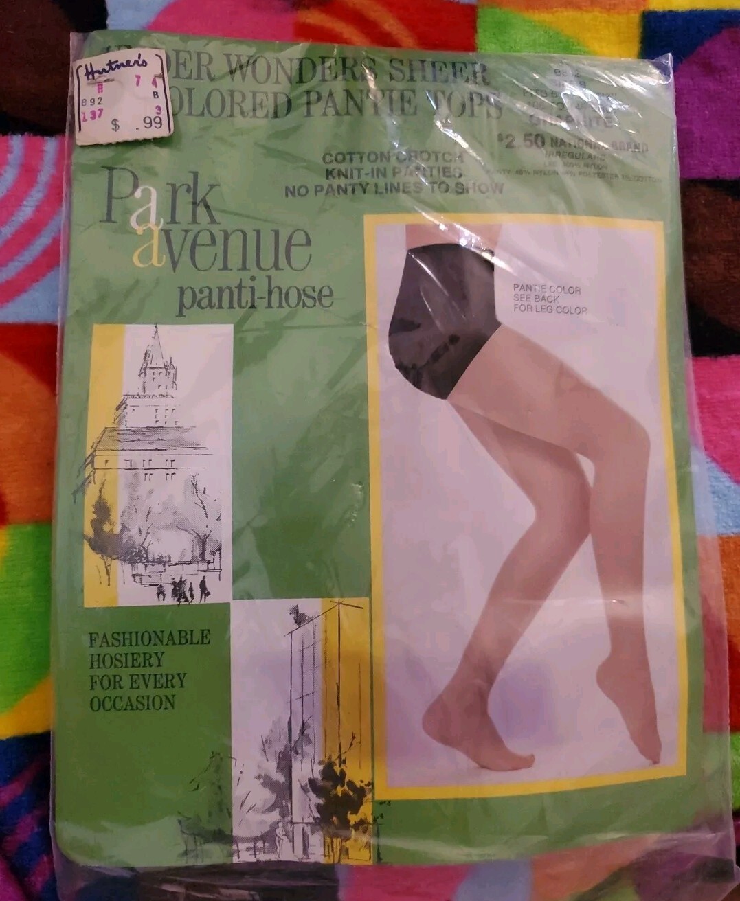 PARK AVENUE Under Wonders Sheer Panti-hose Pantyhose B Graphite VINTAGE NOS B892