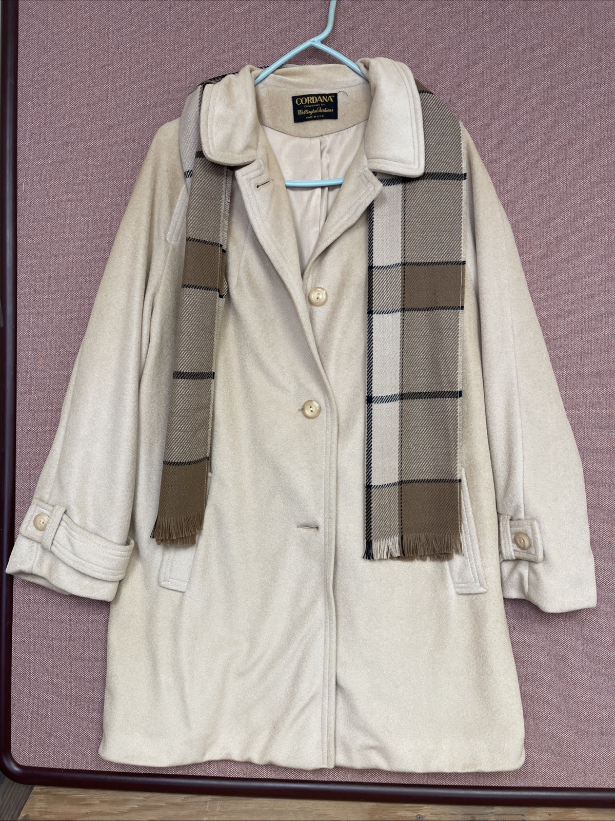 Vintage Cordana Simply Luxurious Wellington Fashions Celanese Arnel Long Coat