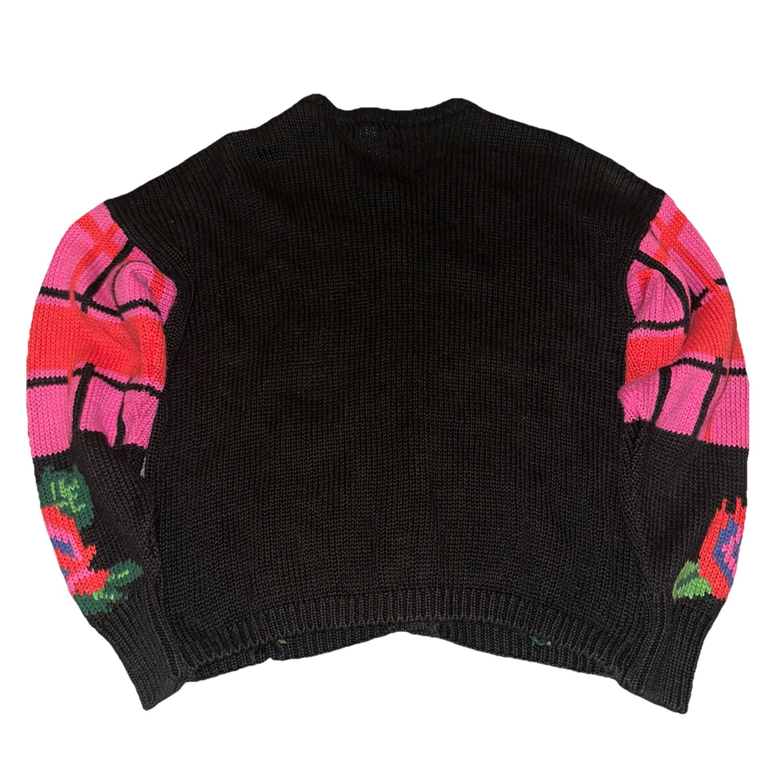 Vintage 1990’s Gallagher Ramie And Cotton Rose And Trellis Cardigan Size L