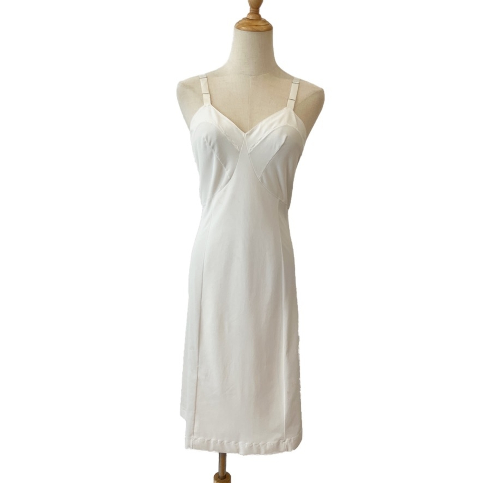 Charmode Sears Vintage Ivory Full Slip Size 34 Old Hollywood