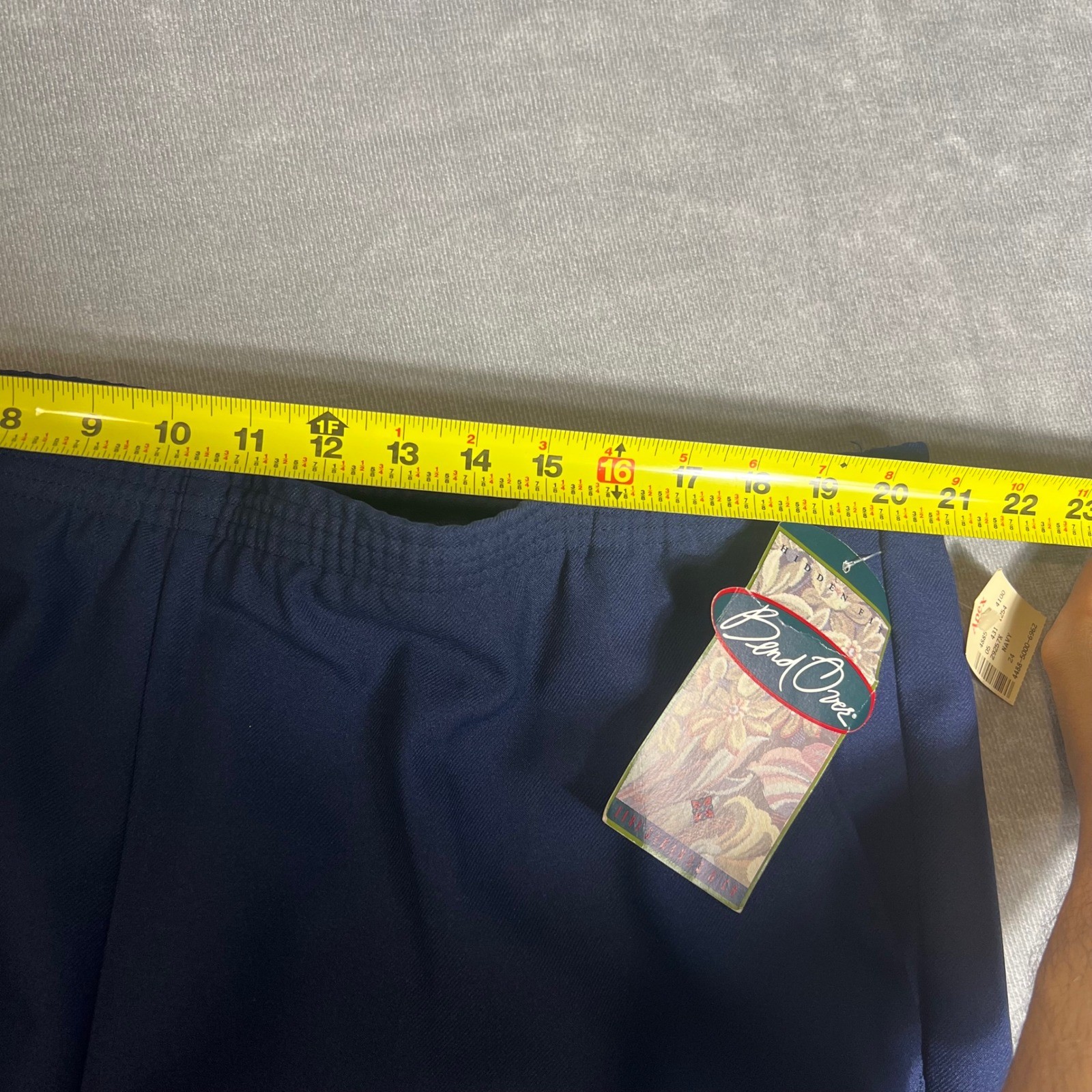 Vintage Levi Strauss Bend Over Navy Blue Dress Pants 24W Proportioned Short NWT