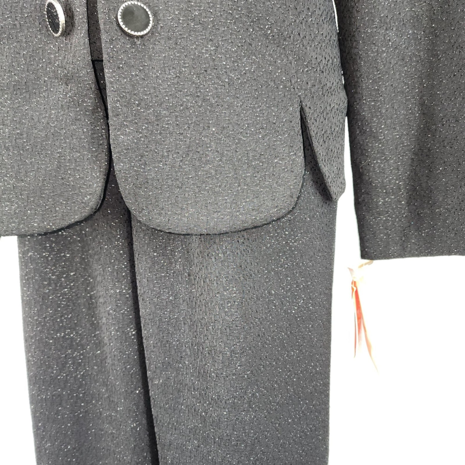 Women’s Vintage Leslie Fay Joan Leslie Pants Suit NOS Black Plus Petite 18WP