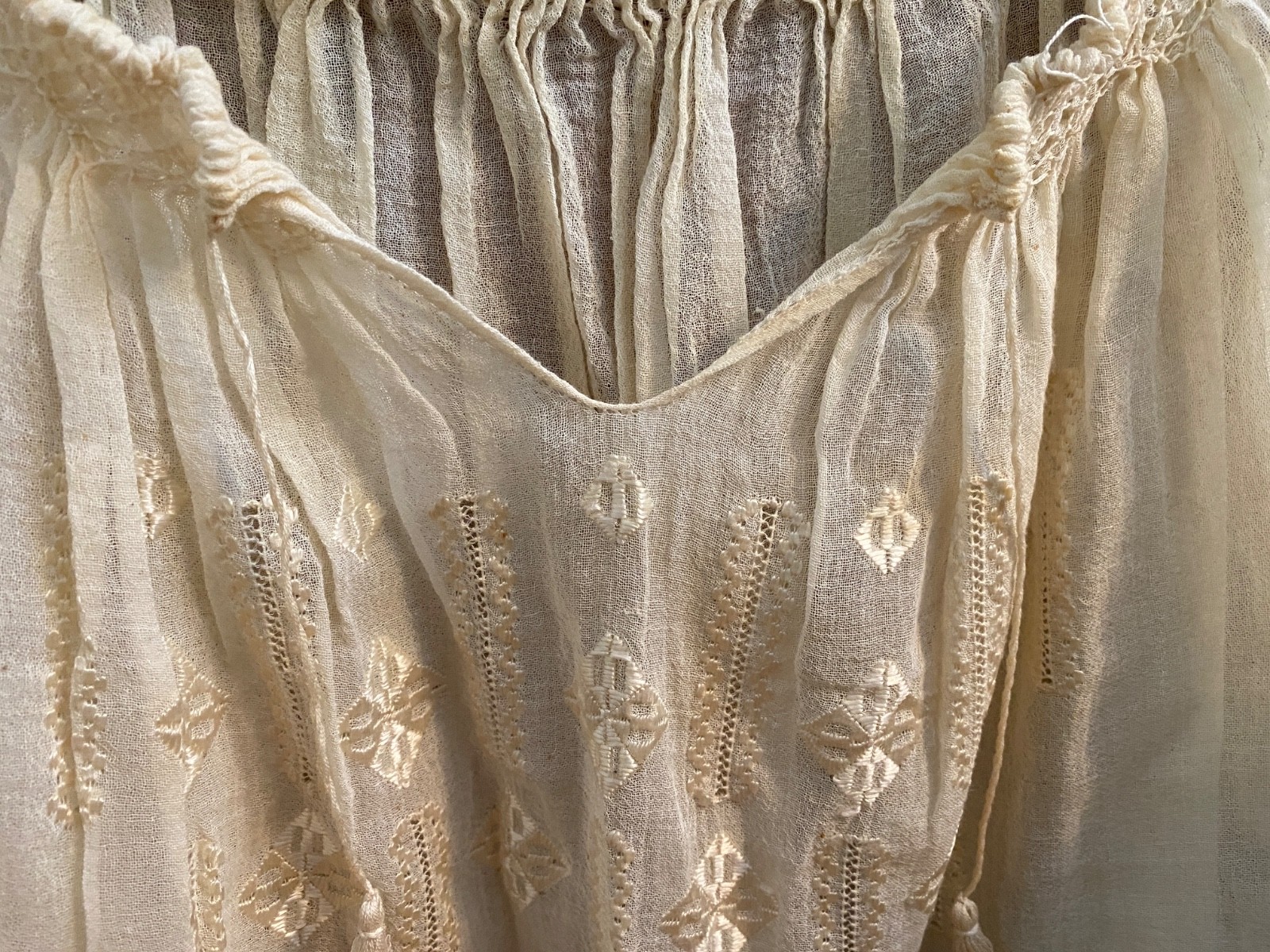Antique Clothing Lot HANDMADE Peasant Blouses Baby Dress Apron Embroidered