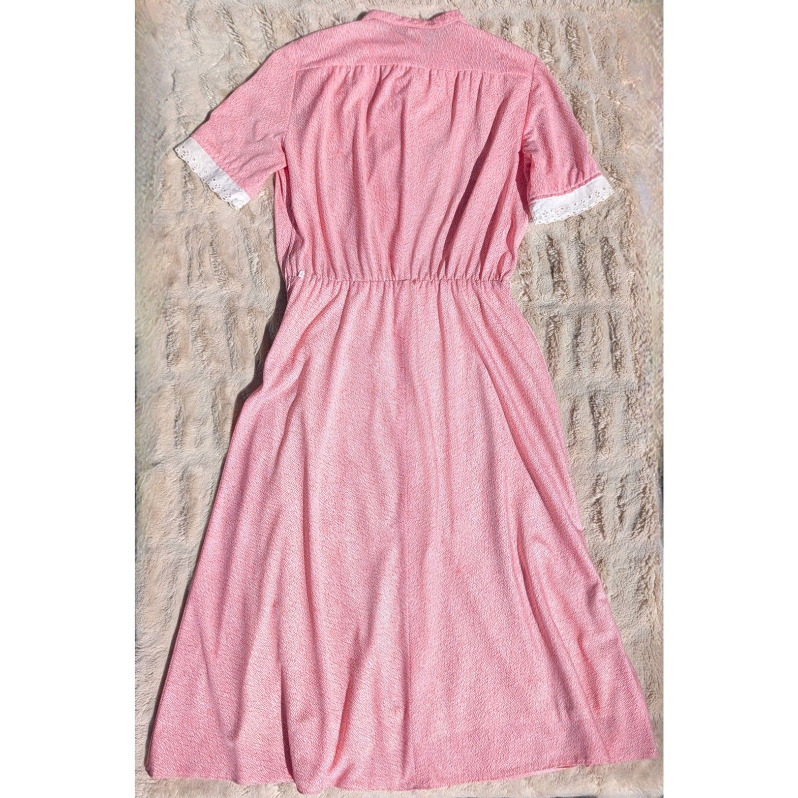 DUTCH VINTAGE Shirtwaist Prairie Lite/Victorian Revival Bow Neck Dress, Sz. 6/8