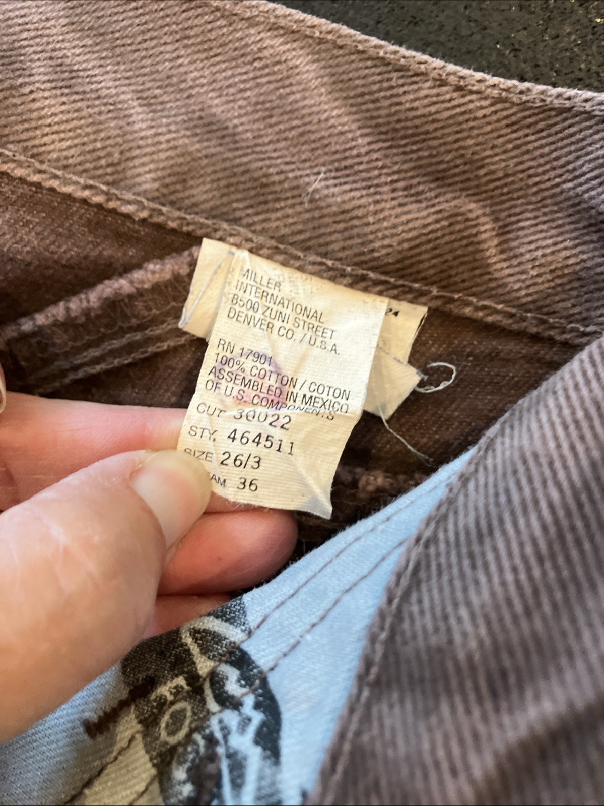Vintage Rocky Mountain Clothing Co. Brown Denim Jeans Size : 26/3 Inseam 36