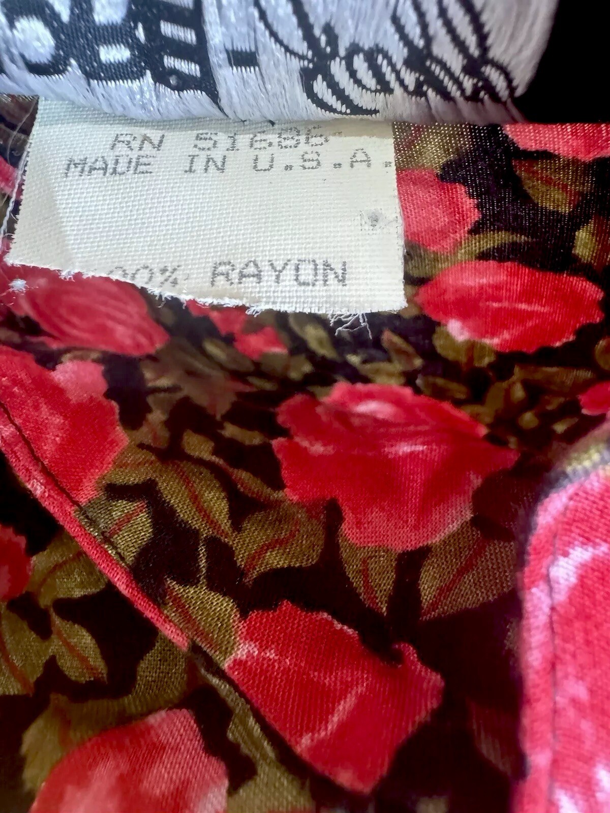 Vintage 80s Red Green Floral Grunge Boho Maxi Casual MORE JAZZ Dress Size 24