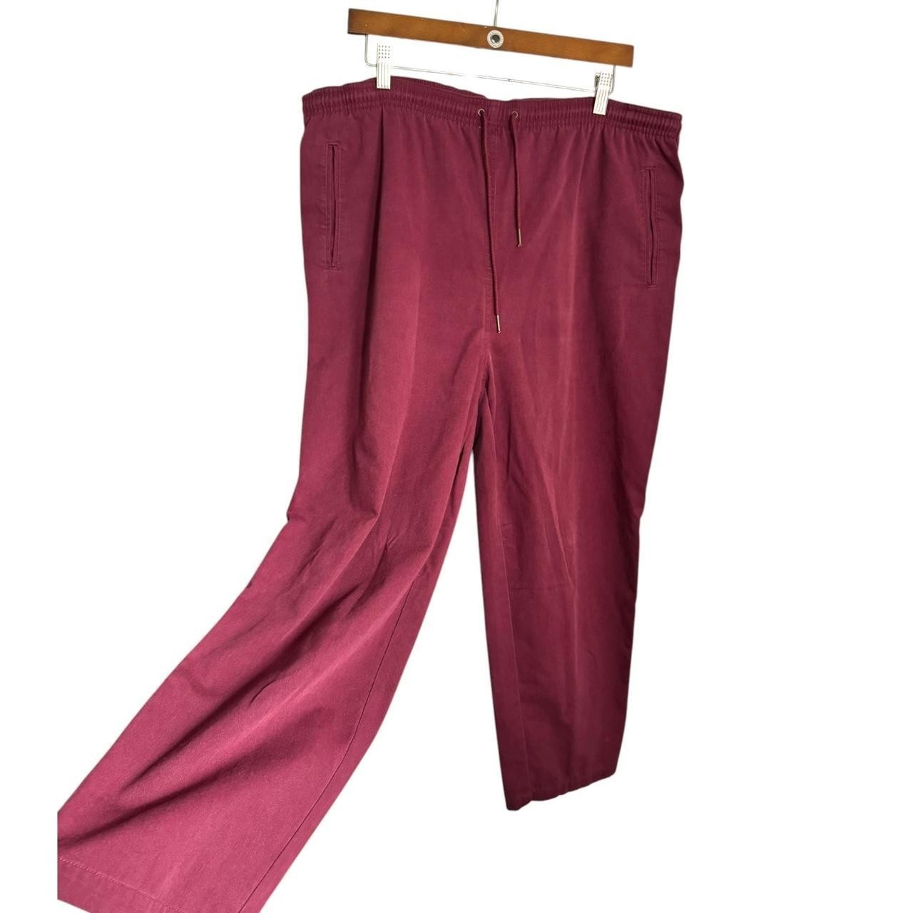 Vintage Drawstring Pants Size XL Women’s Maroon Hasting & Smith Casual Trouser