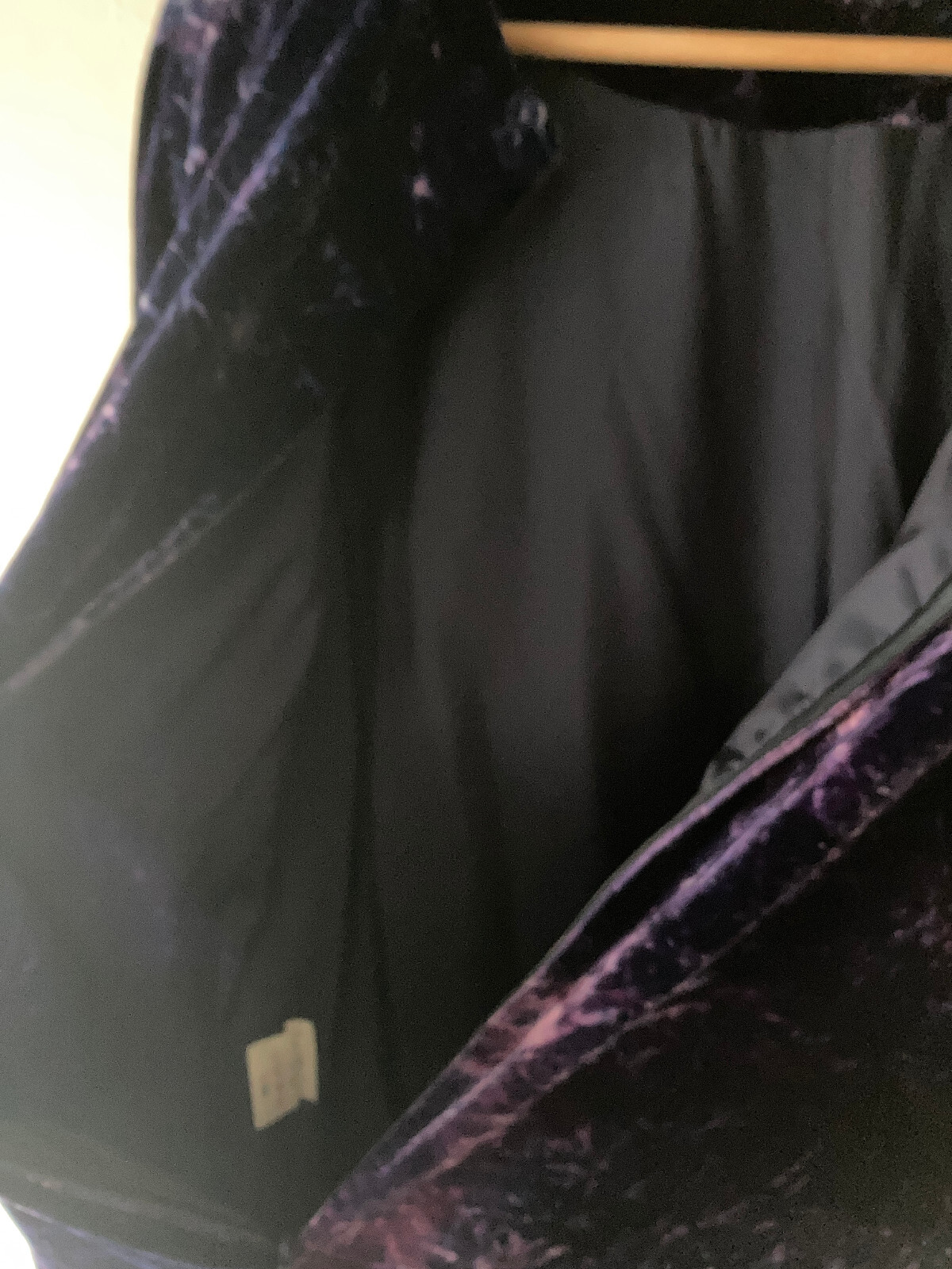100% Silk High Grade Women’s Velvet Dress Vintage Leman Japan-made Cupra Lining