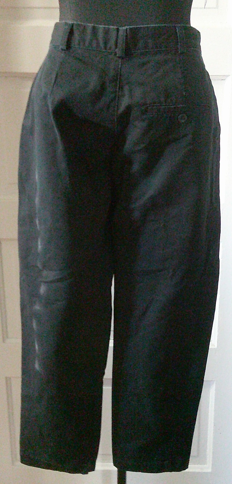 90’s DOCKERS’ Black Flat Front Khaki Pants Slacks 6P