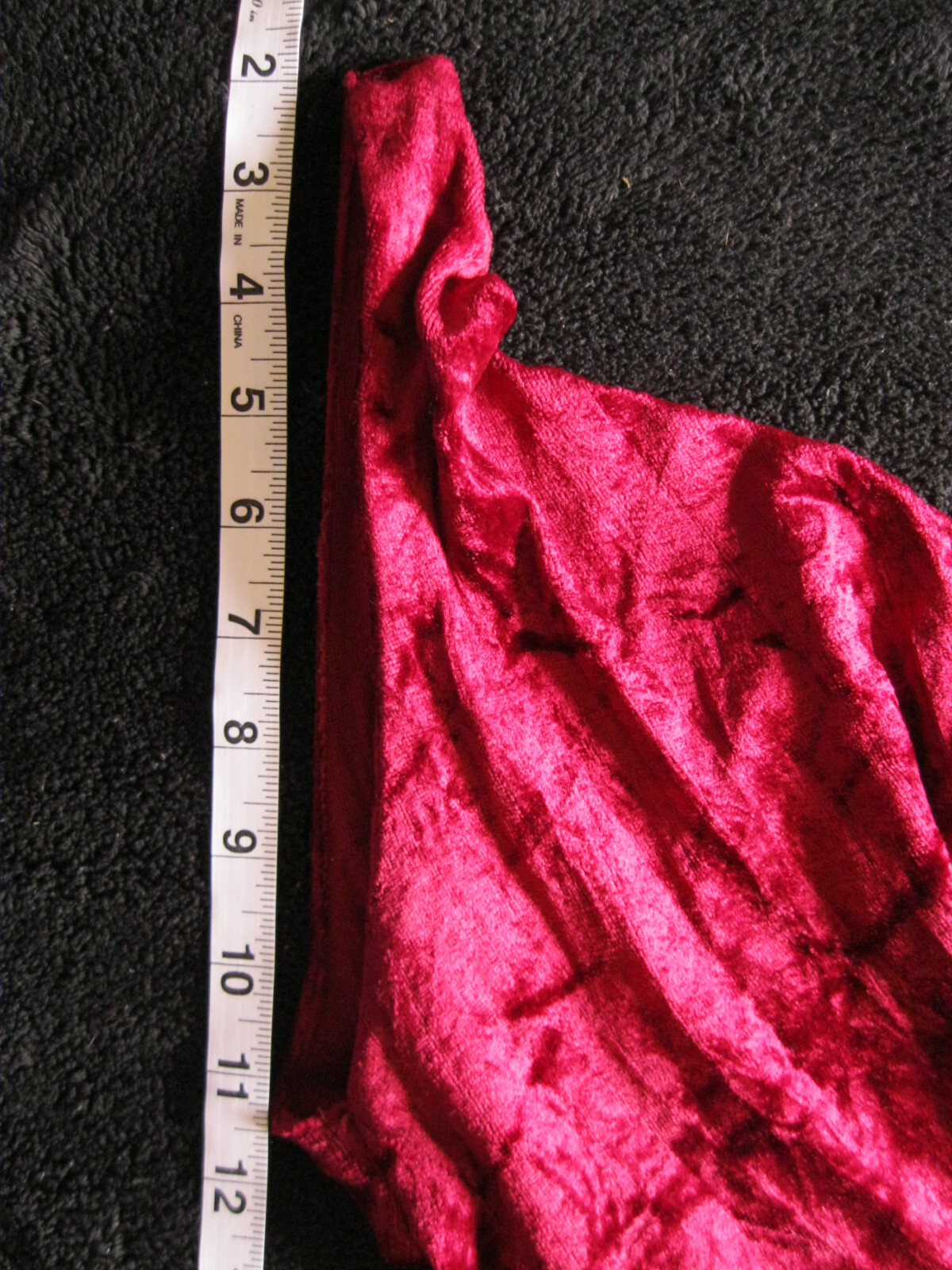 Gorgeous! Rare Vintage Union Made ILGWU Red Crushed Velvet Maxi Dress Gown SEXY!