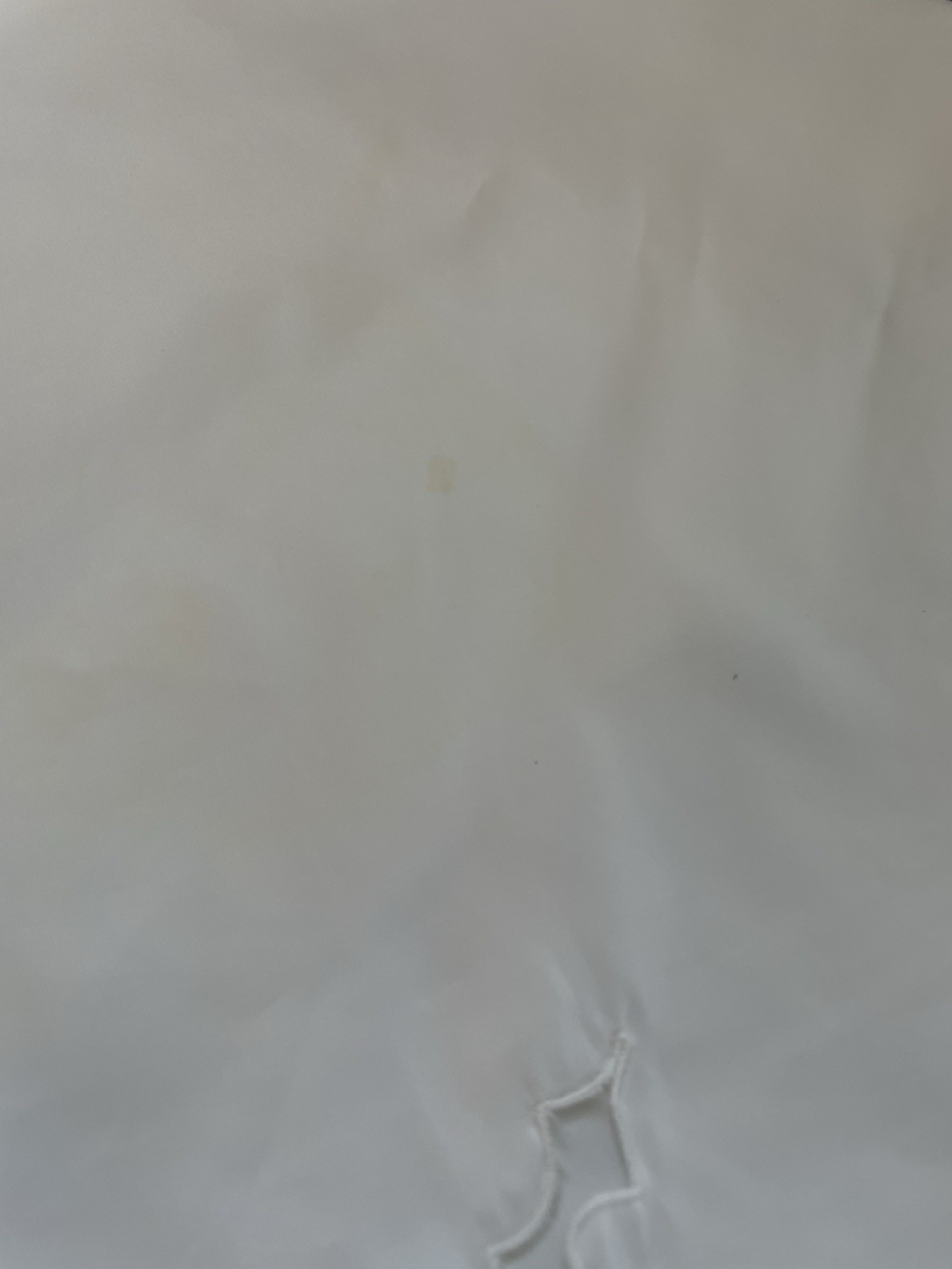 Vintage 1970’s Chevette Long Slip White Hand Embroidery Floral Women Large Flaw