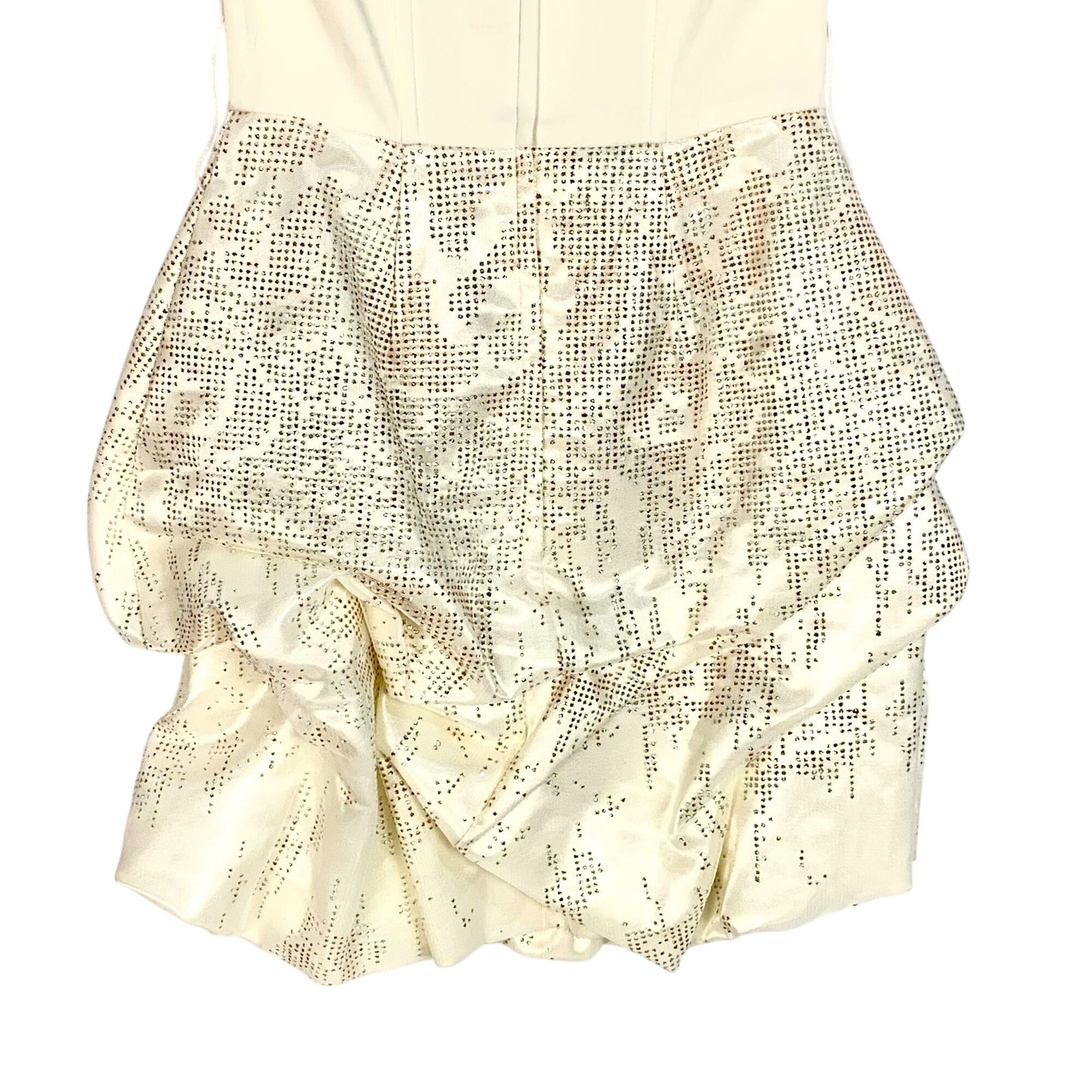 Vintage Jessica McClintock Gunne Sax Y2K Dress 1 Strapless Sparkle Dot Cocktail