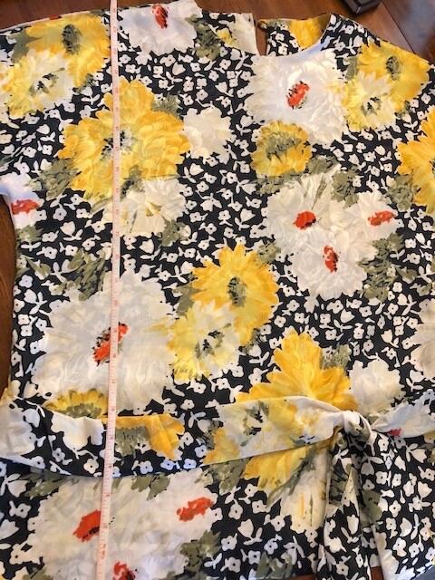 Donovan Galvani of Dallas Blouse Women’s M Floral Yellow White Shirt Top Vintage