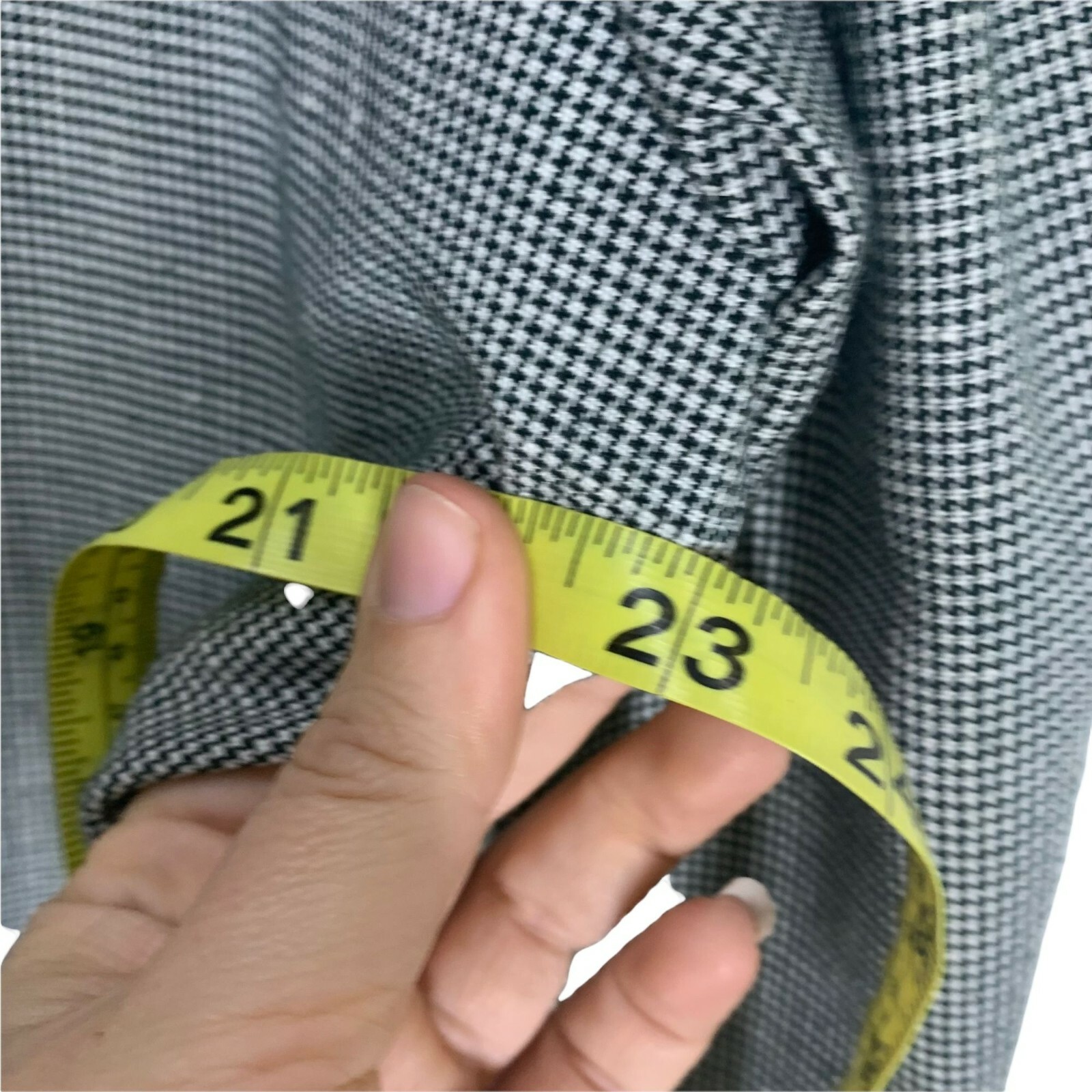 Vintage 90s Star City Micro Houndstooth Longline Blazer XL